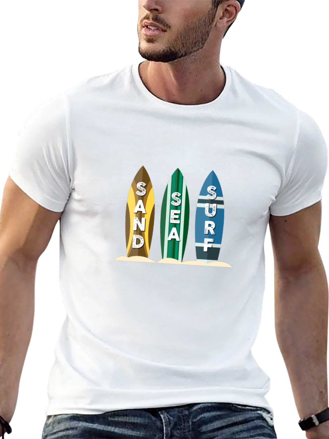 Sand Sea Surf T-Shirt - Beach Life Tee