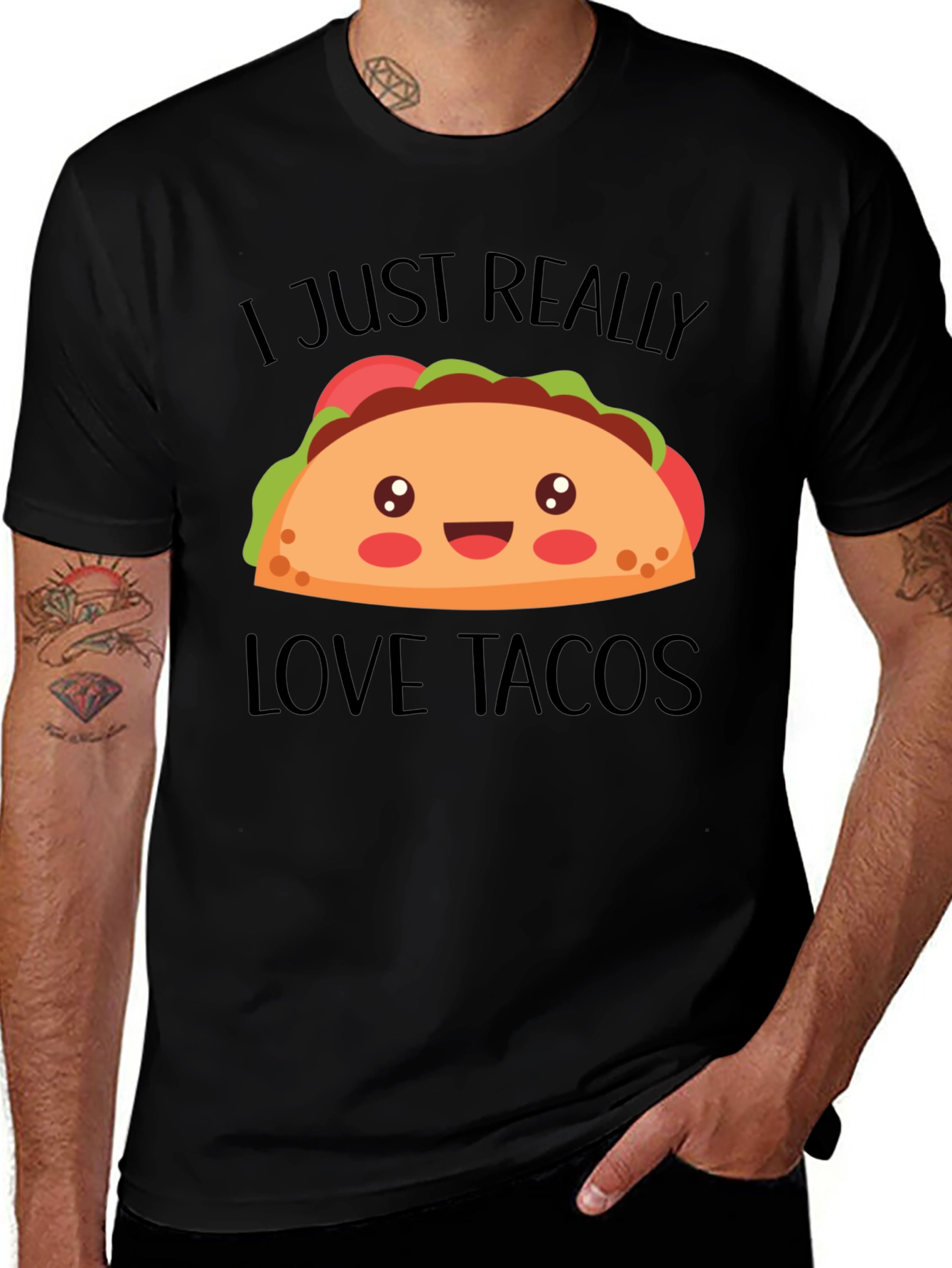 I Just Really Love Tacos Graphic Tee