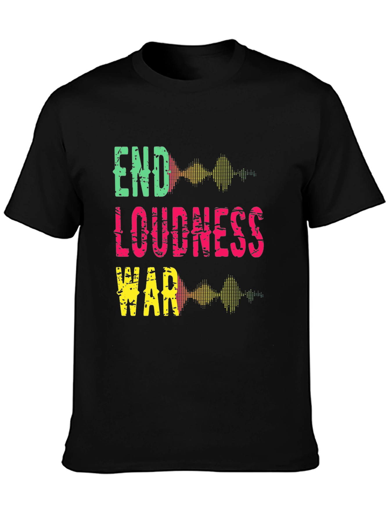 End Loudness War Graphic Tee - Black Cotton T-Shirt