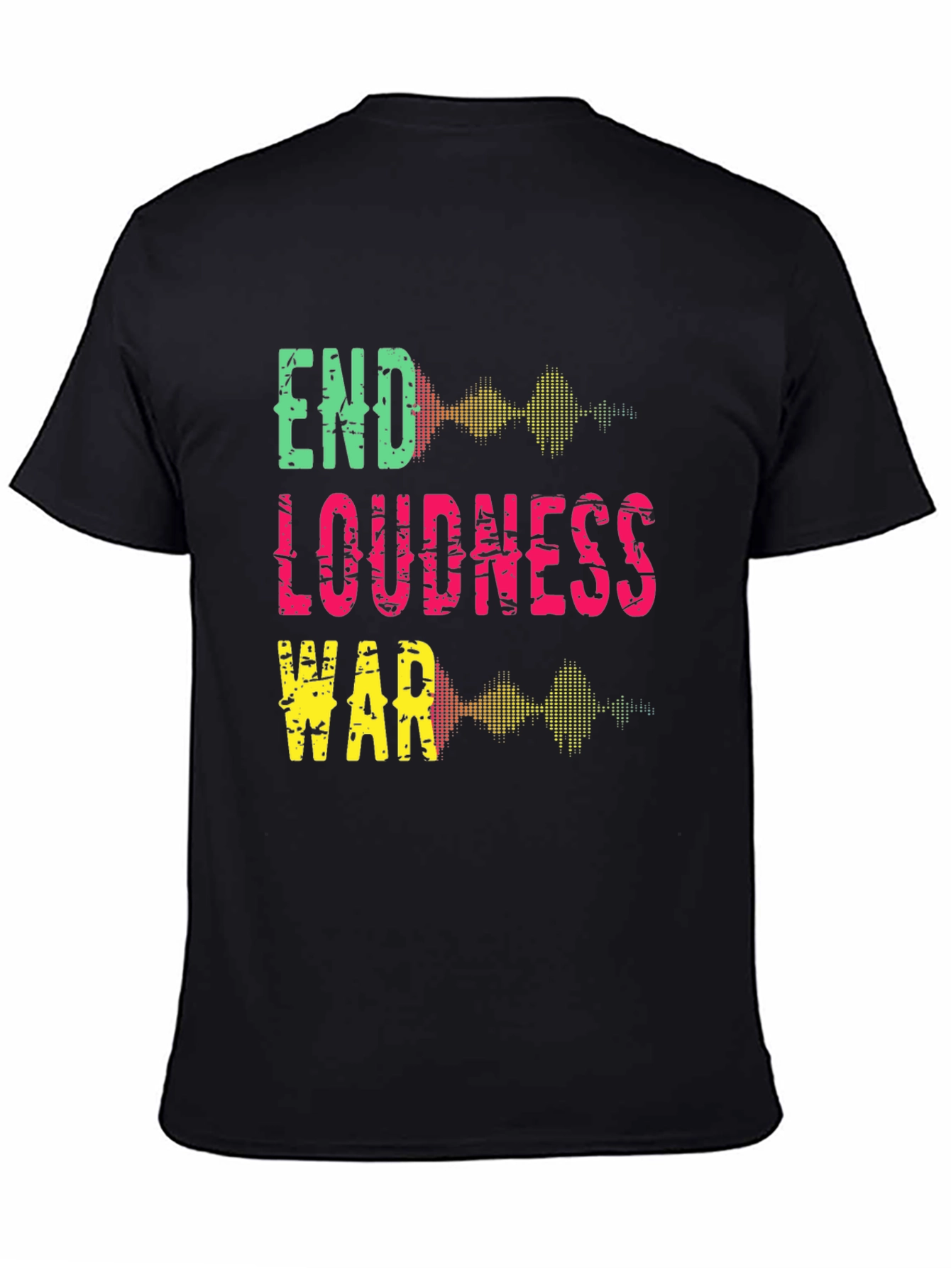 End Loudness War Graphic Tee - Black Cotton T-Shirt