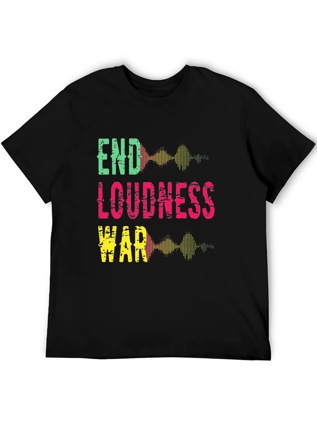 End Loudness War Graphic Tee - Black Cotton T-Shirt
