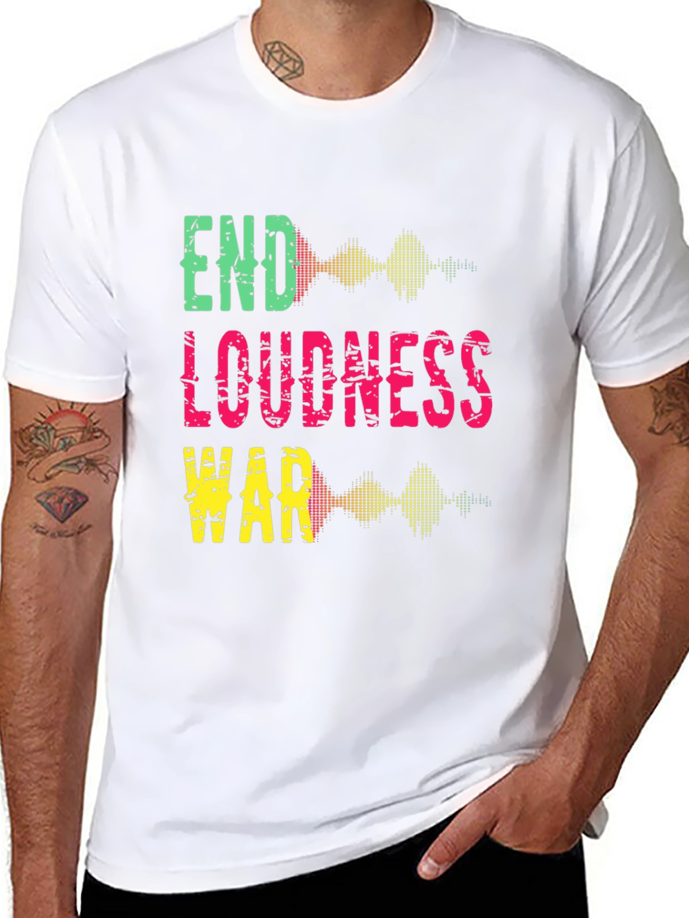 End Loudness War Graphic Tee - Black Cotton T-Shirt