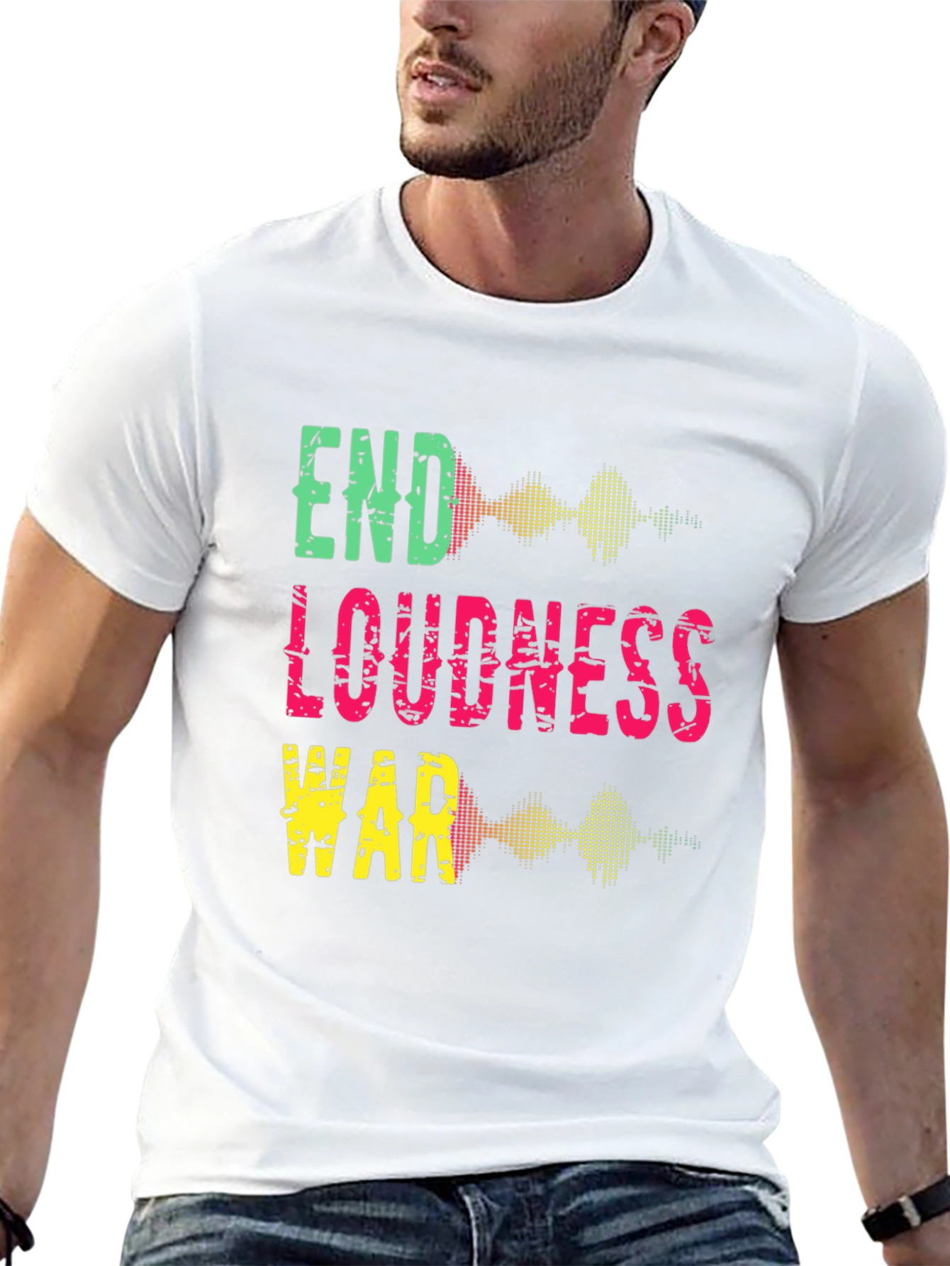 End Loudness War Graphic Tee - Black Cotton T-Shirt