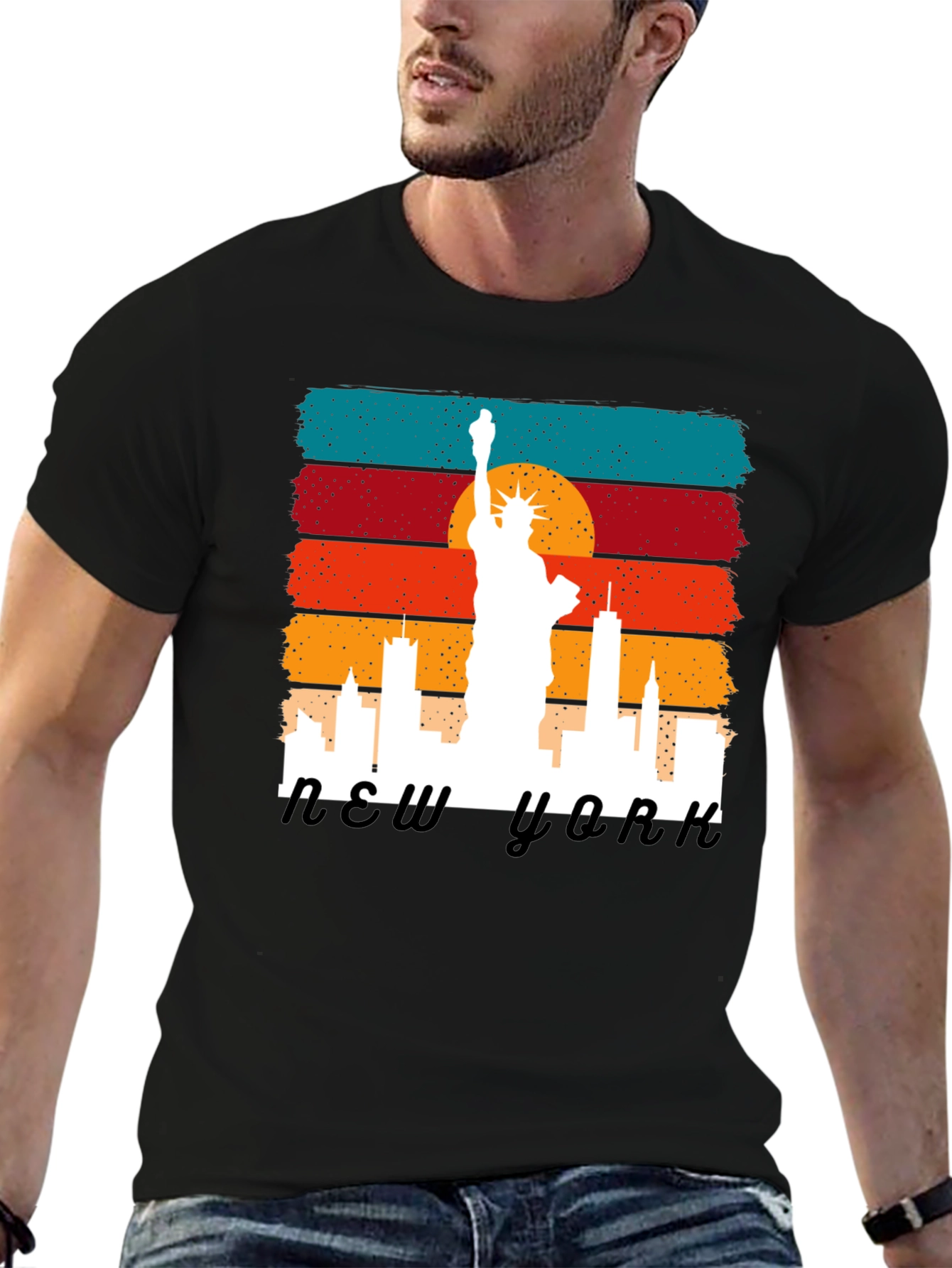 Retro New York Skyline T-Shirt