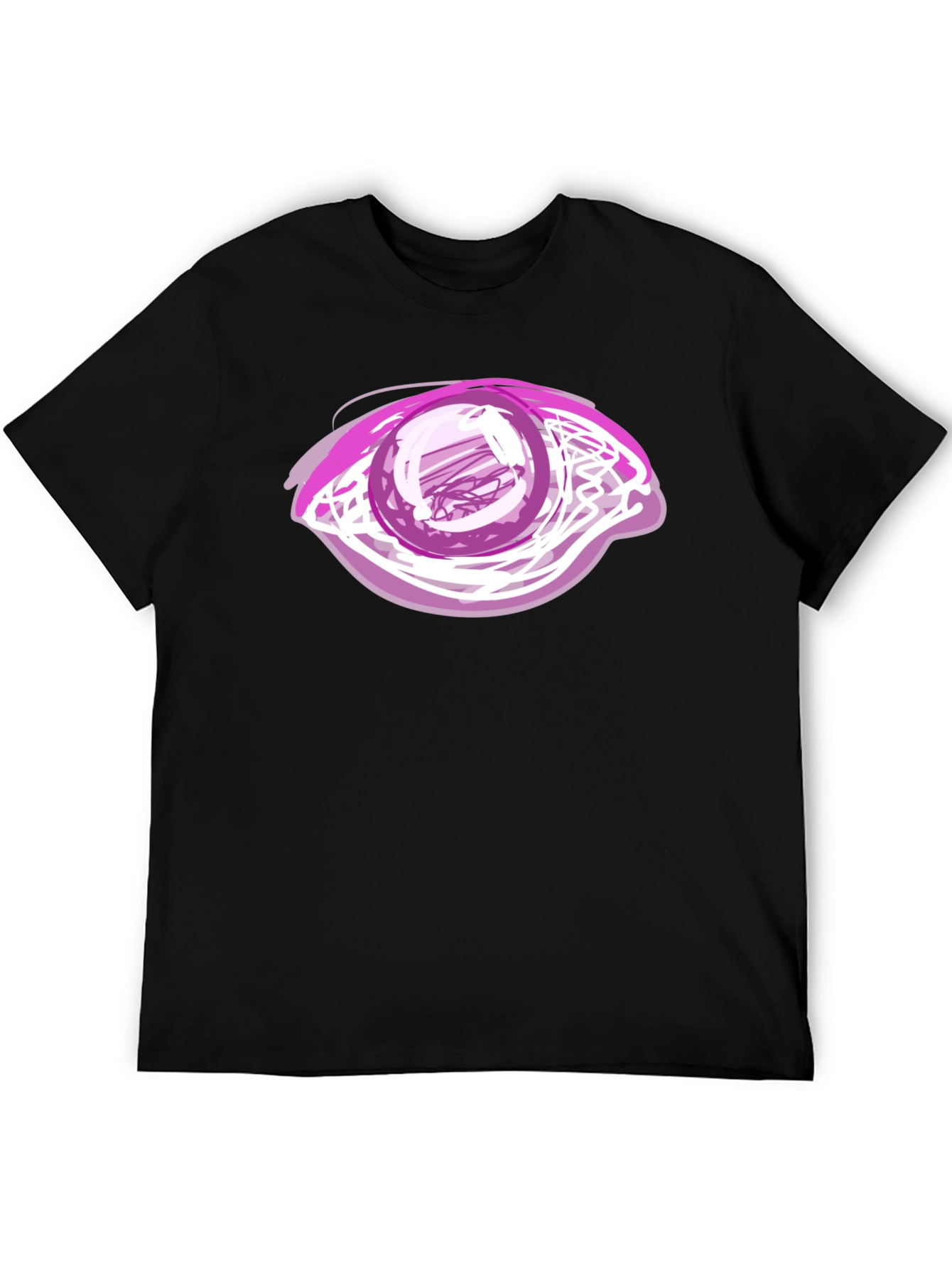Eye Graphic Black T-Shirt - Bold Artistic Design