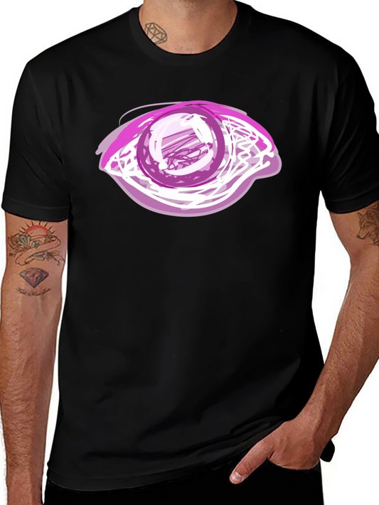Eye Graphic Black T-Shirt - Bold Artistic Design
