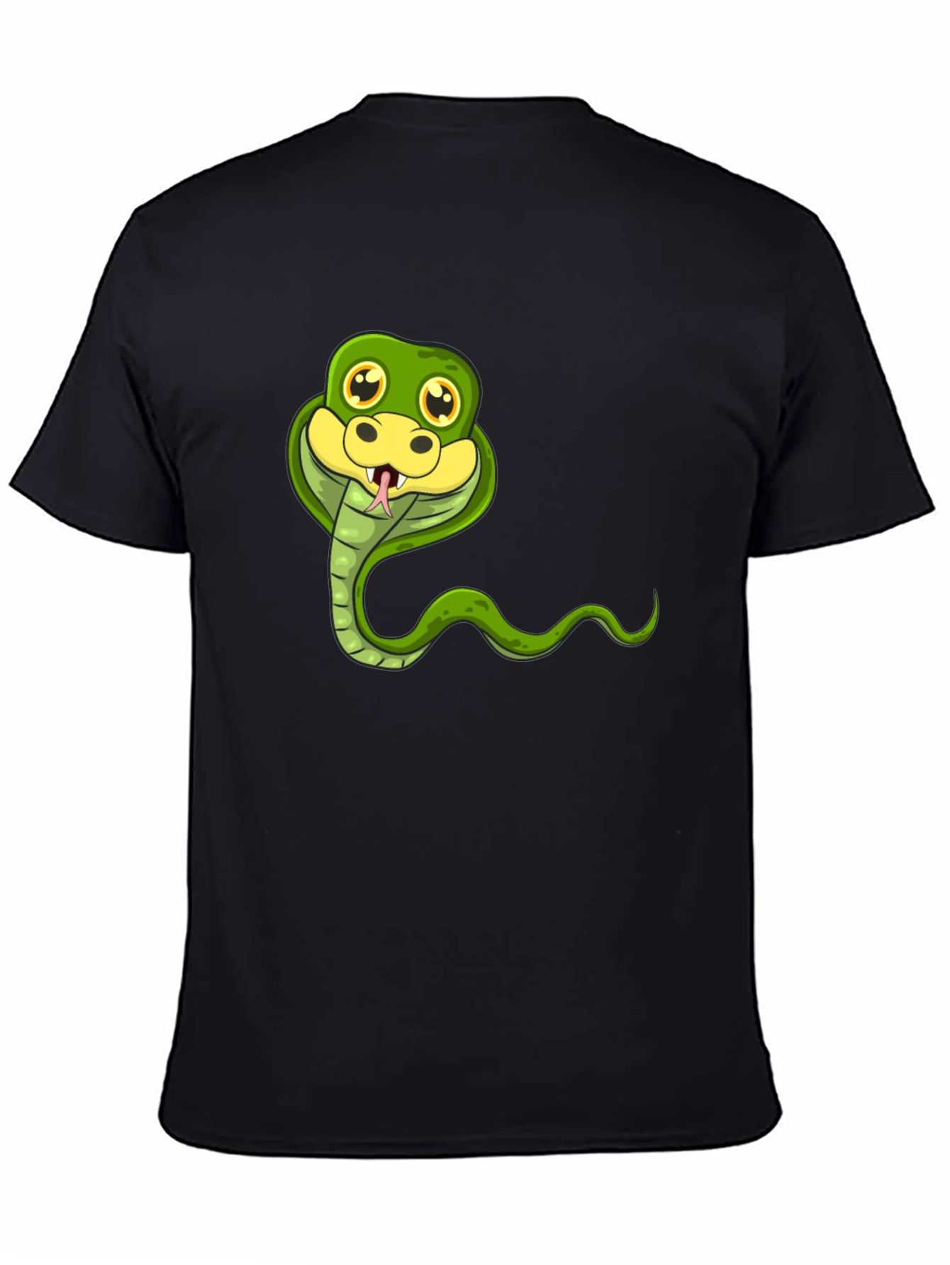 Cobra Cartoon Graphic Tee - Fun Animal Print
