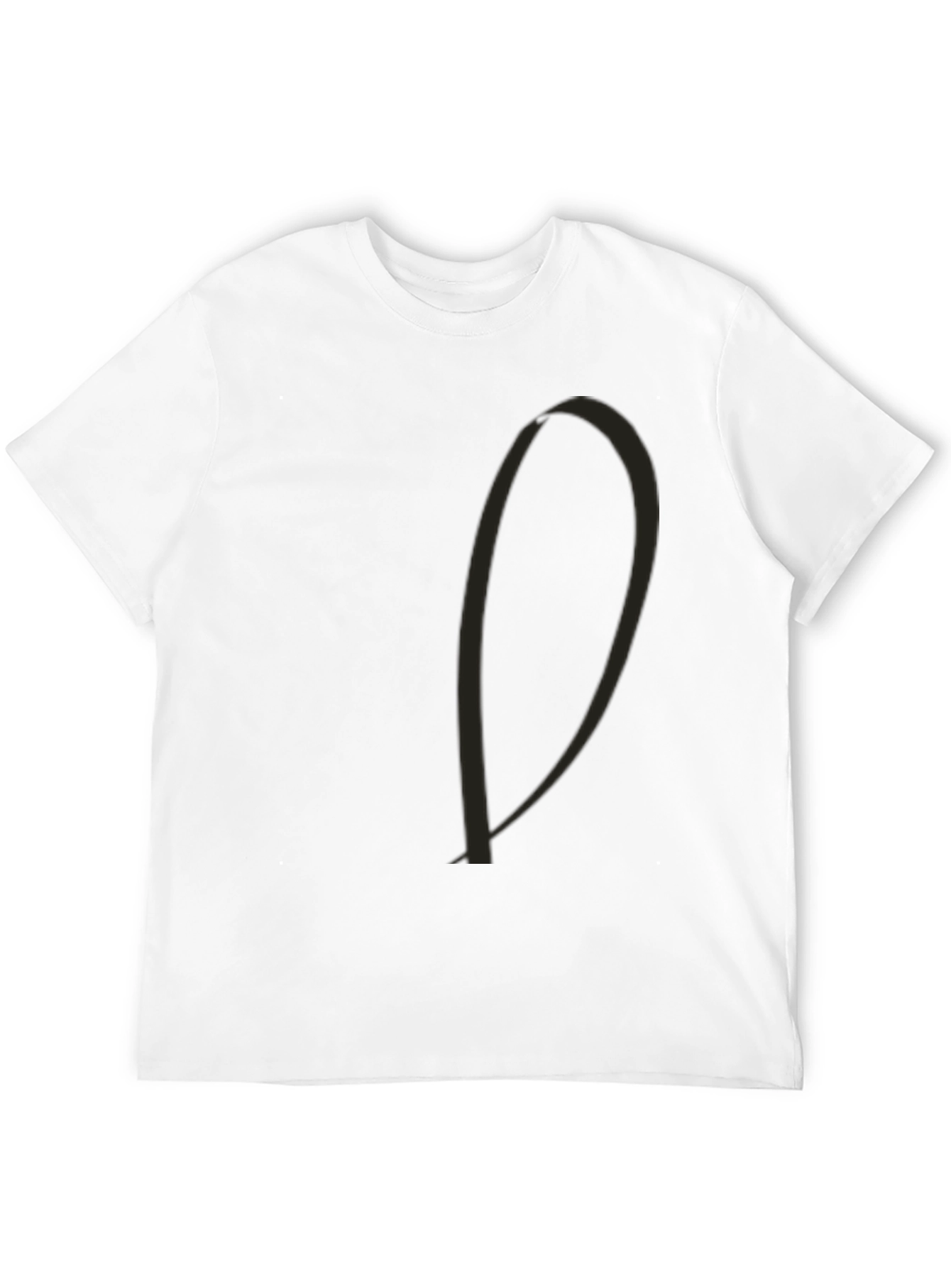Minimalist Black Cotton Blend T-Shirt Casual Wear