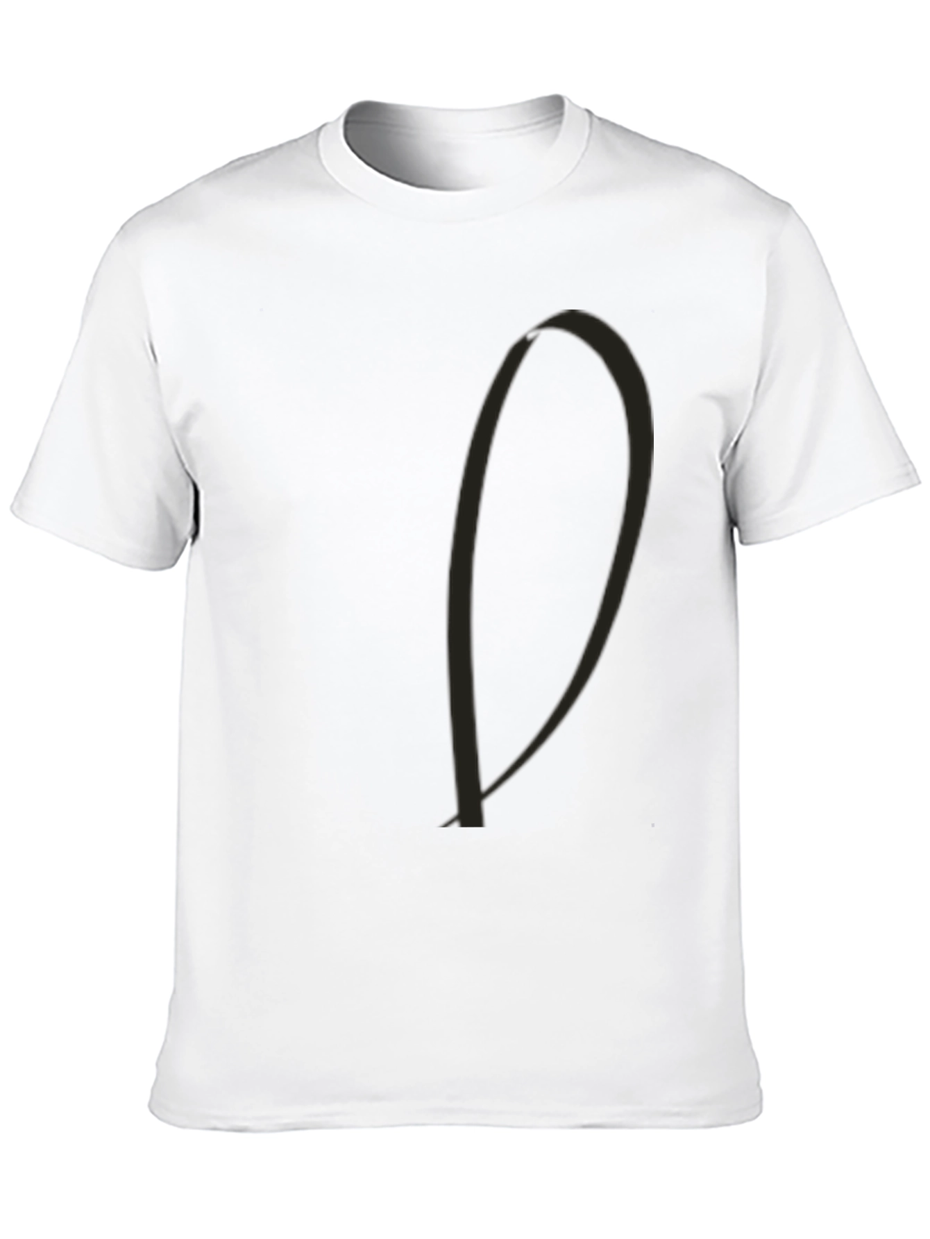 Minimalist Black Cotton Blend T-Shirt Casual Wear