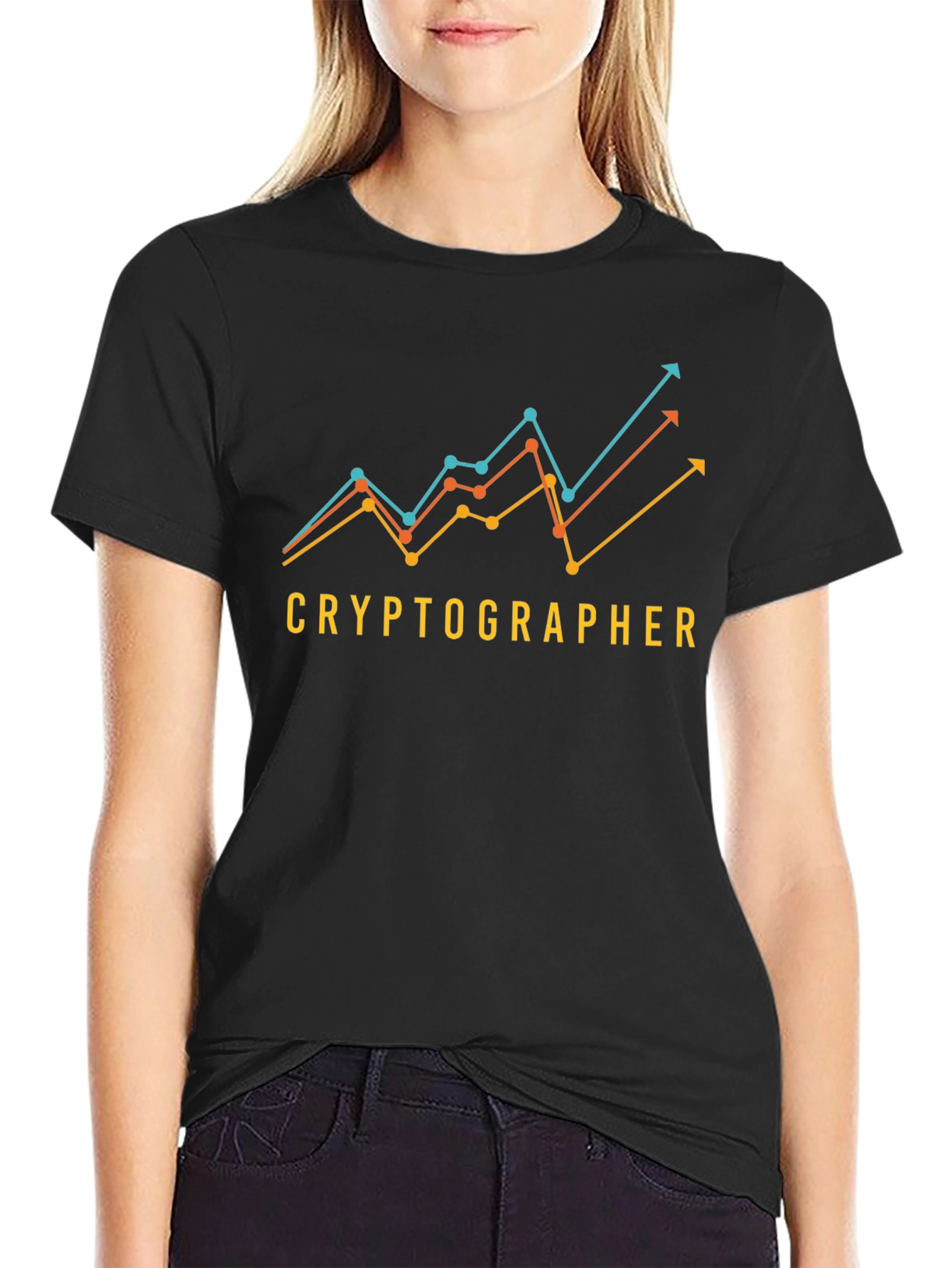 Cryptographer Trend T-Shirt - Black Crypto Design Tee