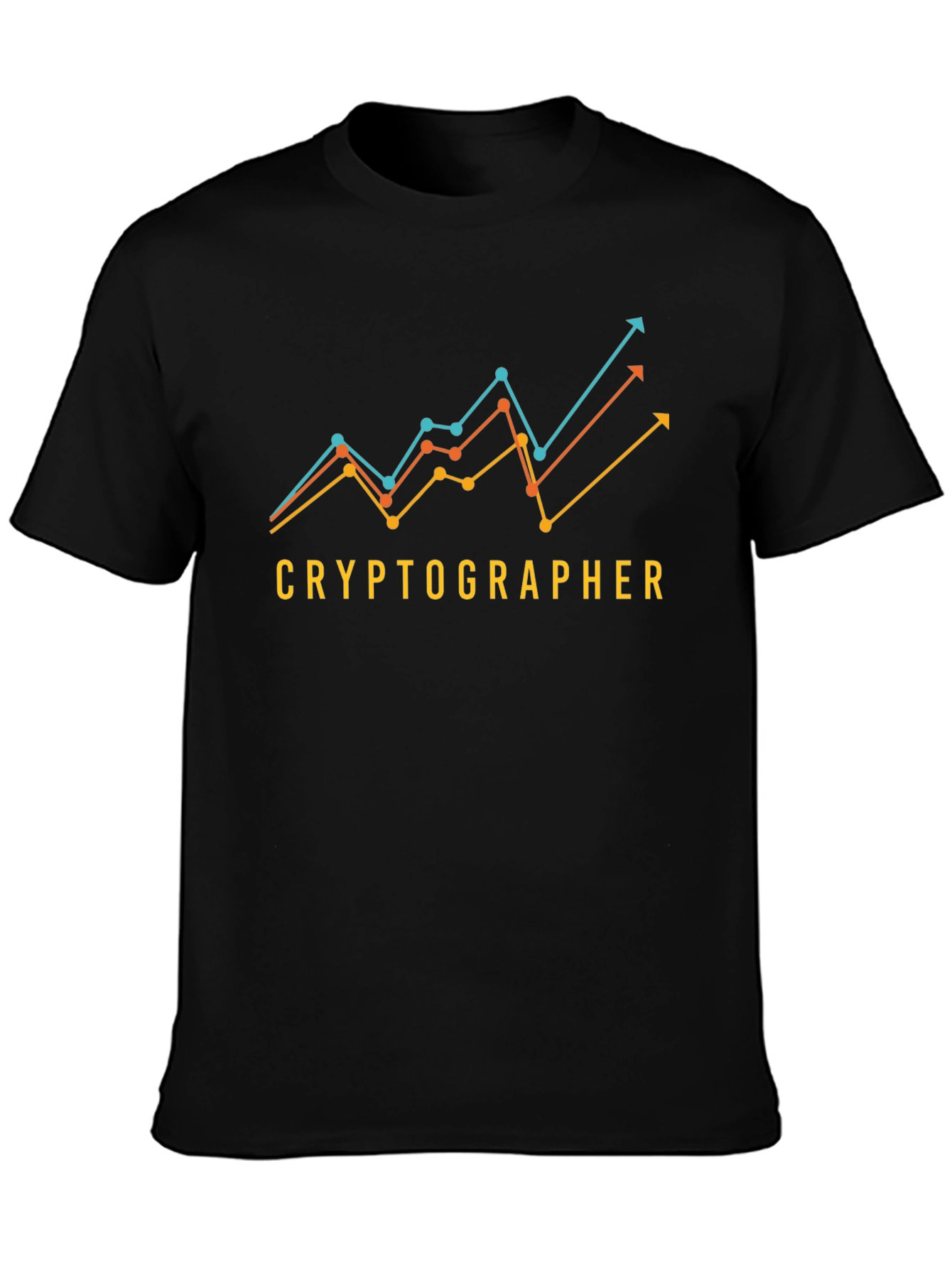 Cryptographer Trend T-Shirt - Black Crypto Design Tee