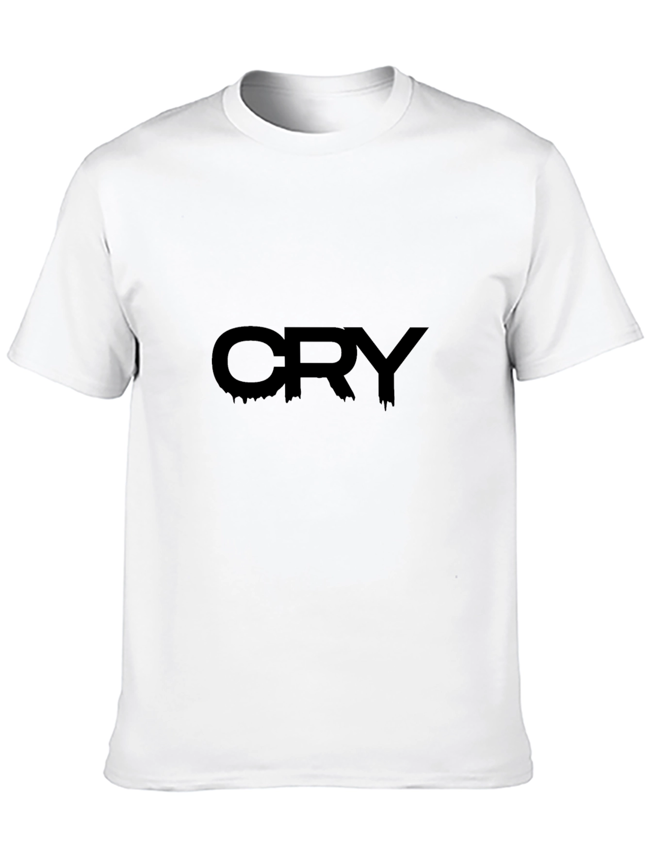 CRY Black Graphic Tee - Edgy Streetwear T-Shirt