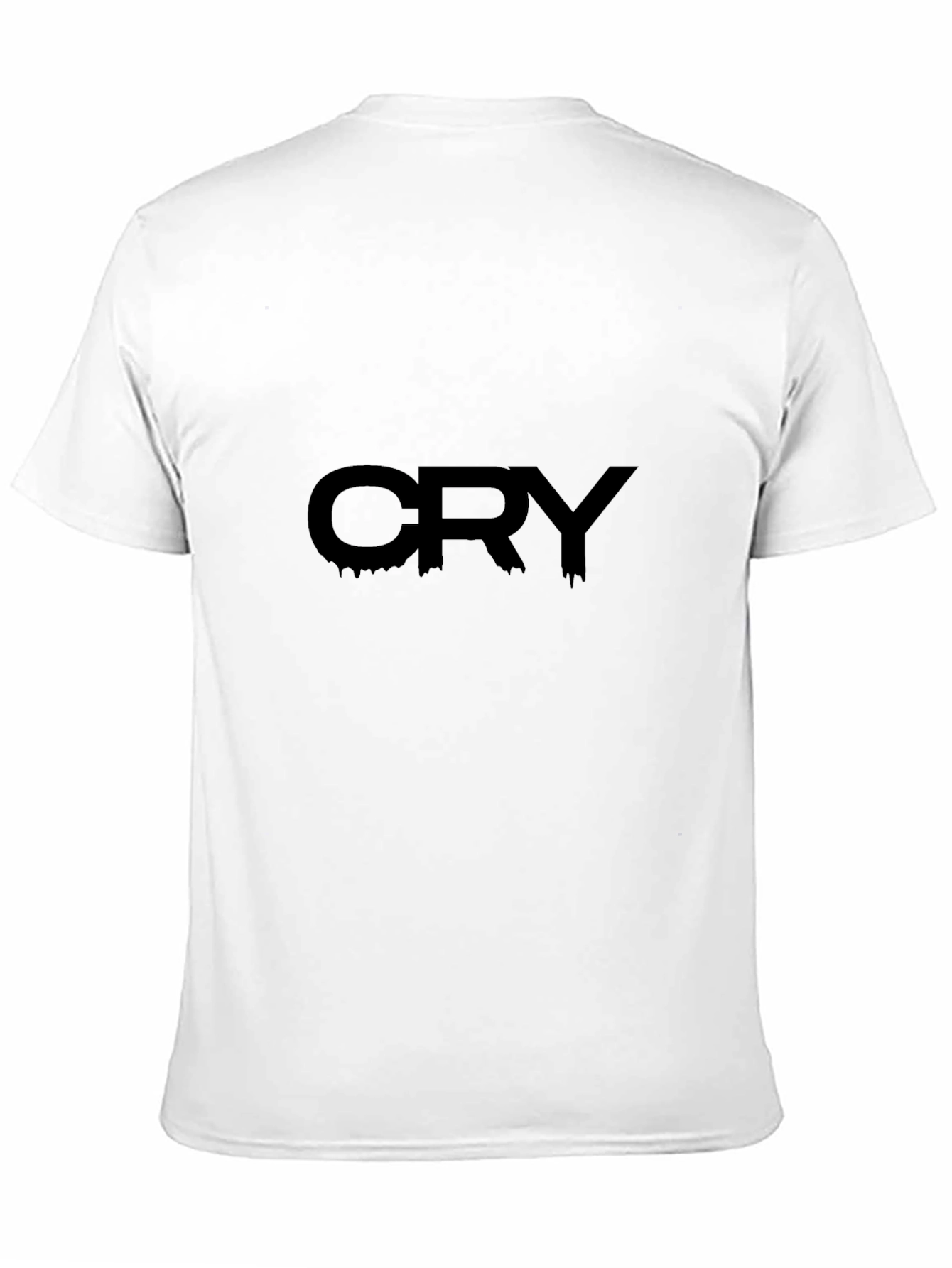 CRY Black Graphic Tee - Edgy Streetwear T-Shirt