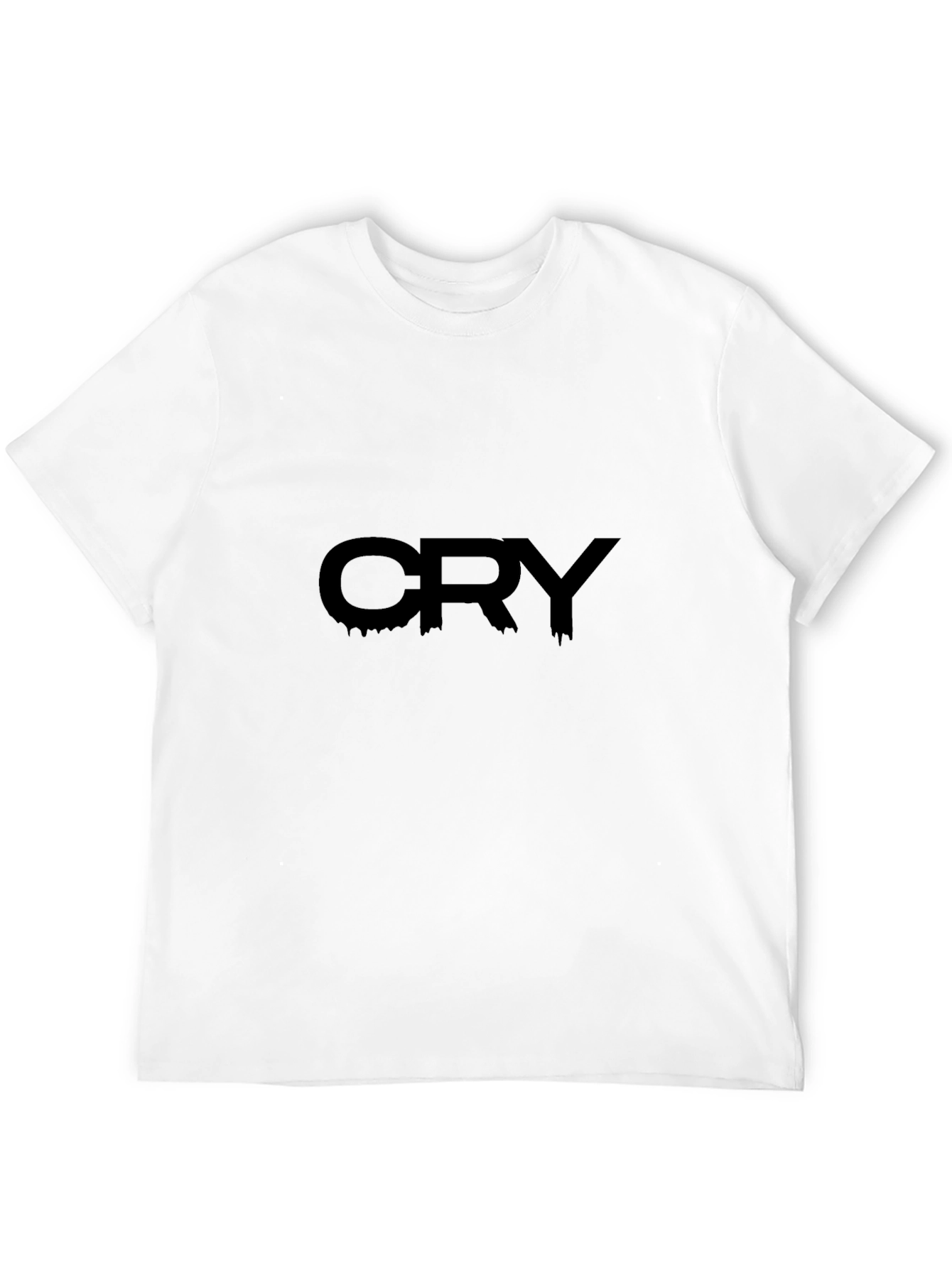 CRY Black Graphic Tee - Edgy Streetwear T-Shirt