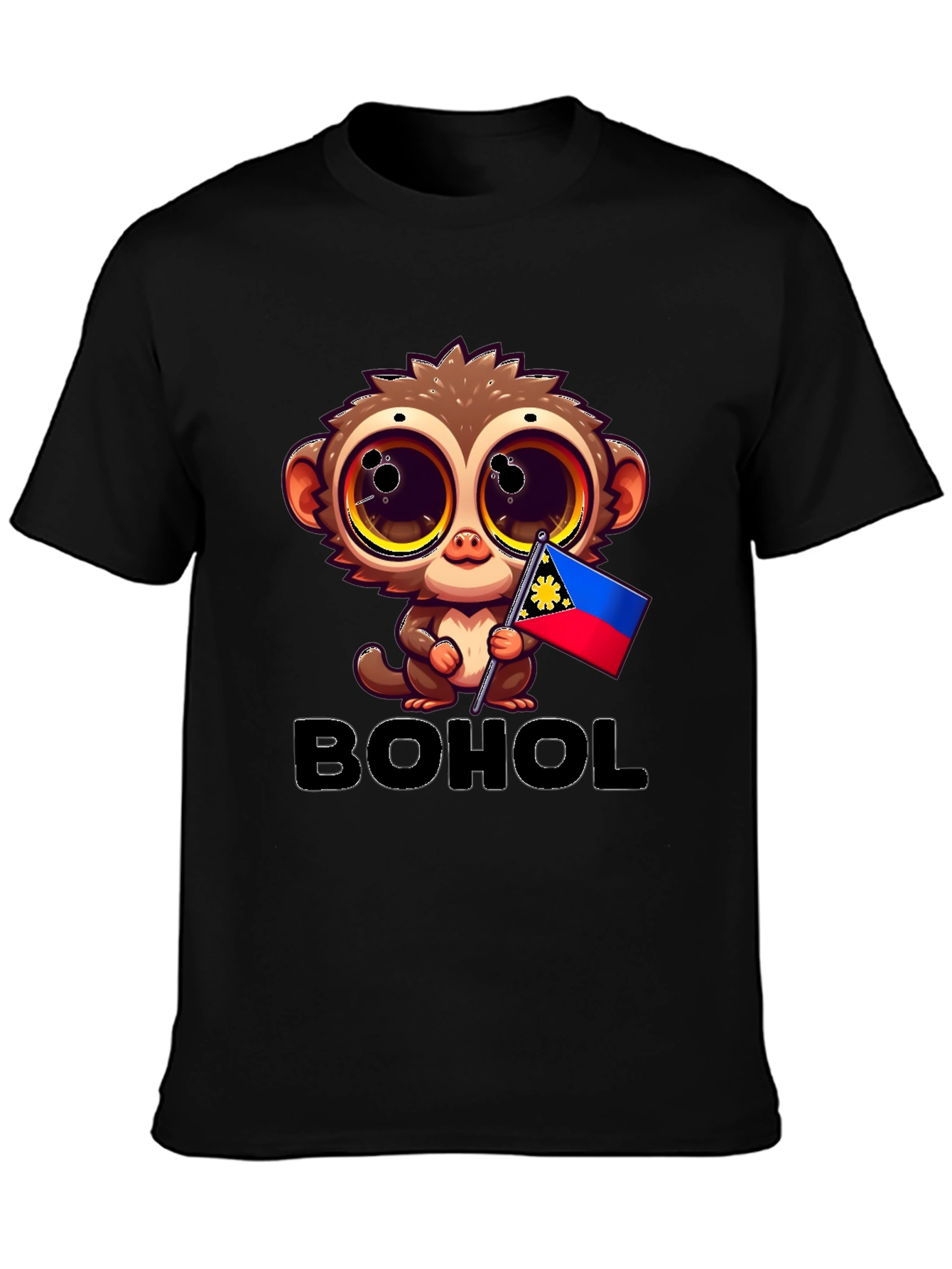 Bohol Tarsier Graphic Tee - Black