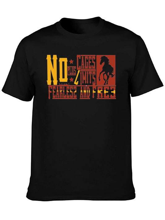 No Cages Plus Limits Fearless And Free Graphic Tee