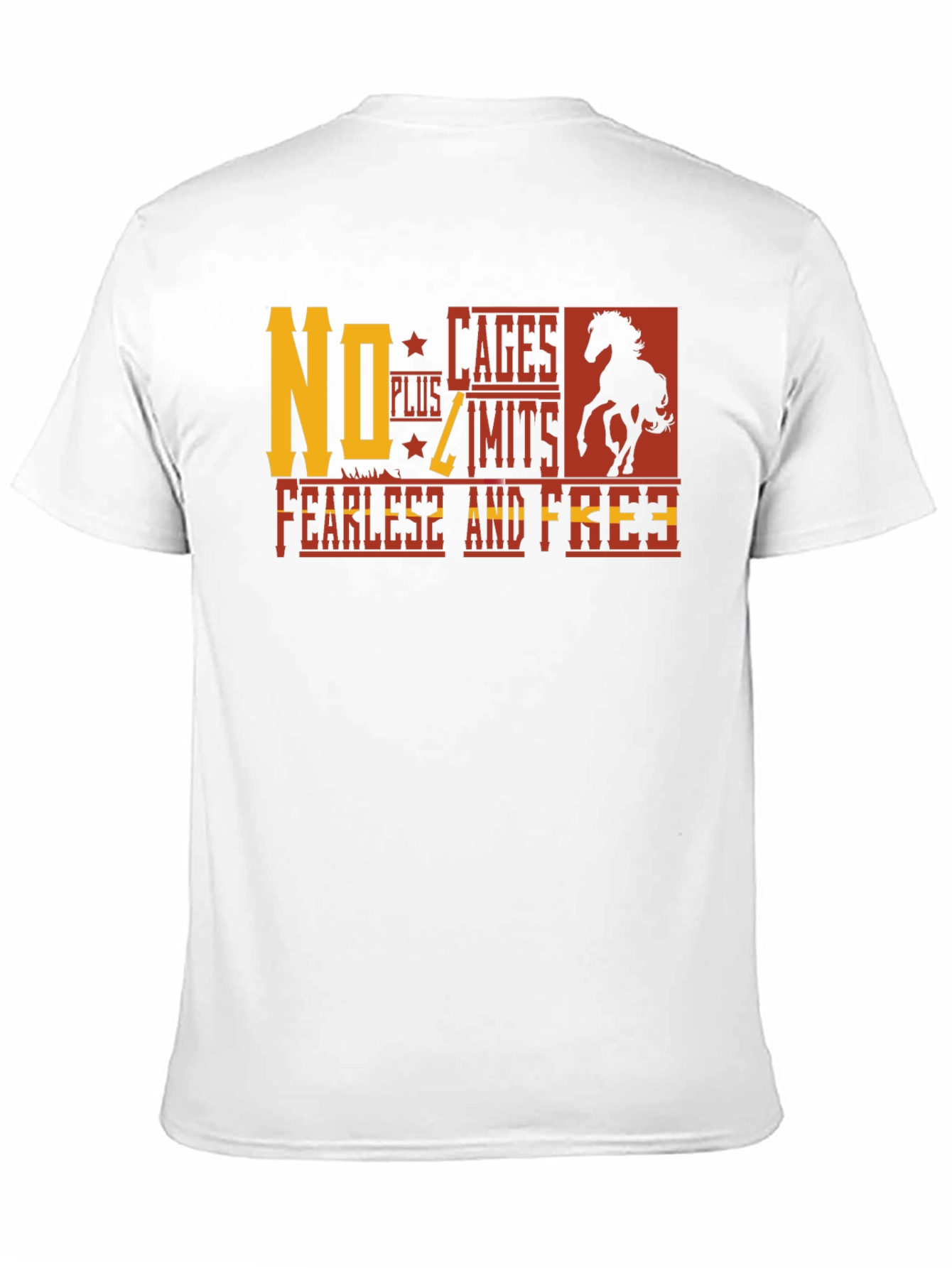 No Cages Plus Limits Fearless And Free Graphic Tee