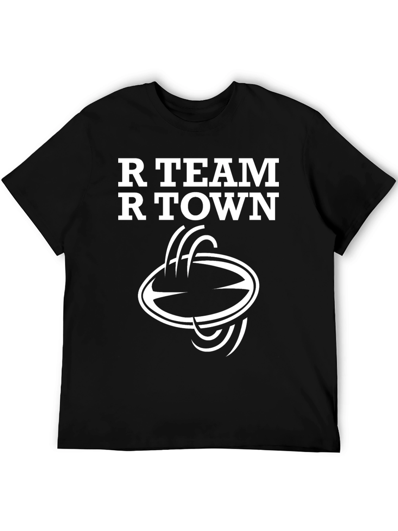 R Team R Town Black Graphic Tee
