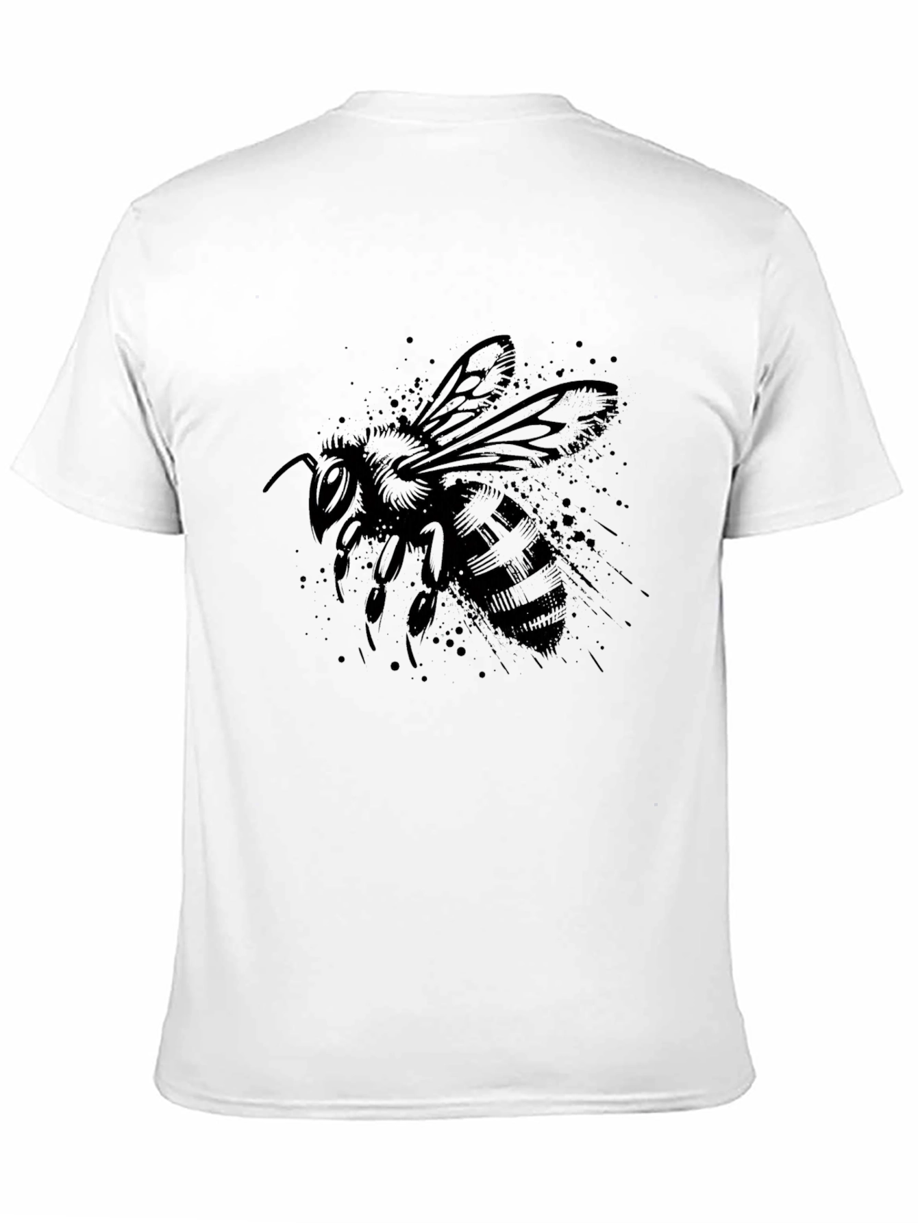 Black Bee Graphic Tee - Stylish Insect Design