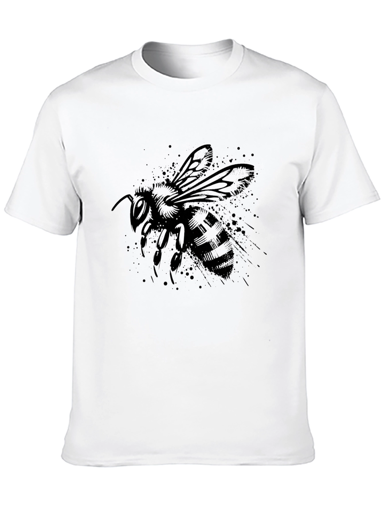 Black Bee Graphic Tee - Stylish Insect Design