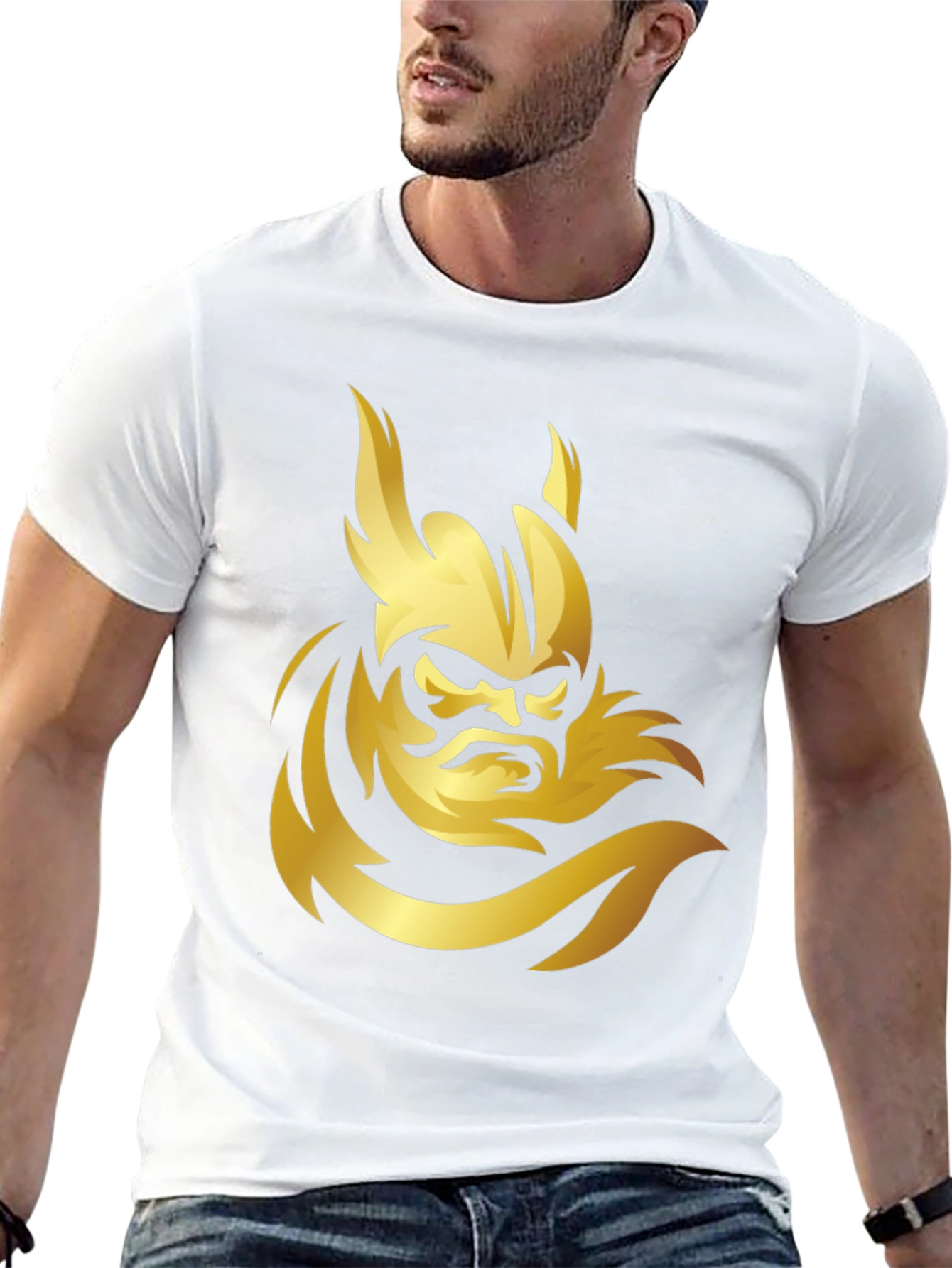 Viking Warrior Graphic Black T-Shirt