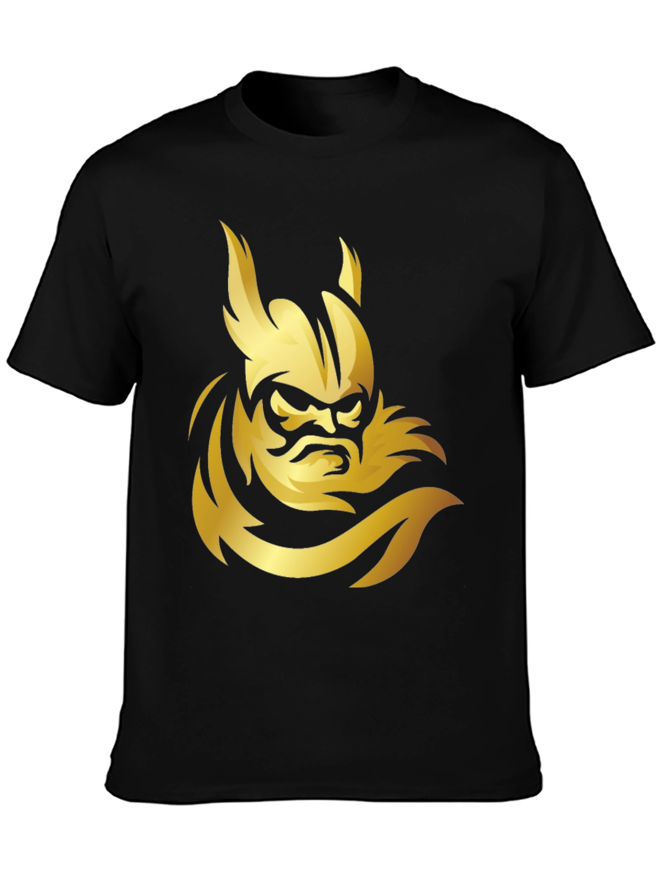 Viking Warrior Graphic Black T-Shirt