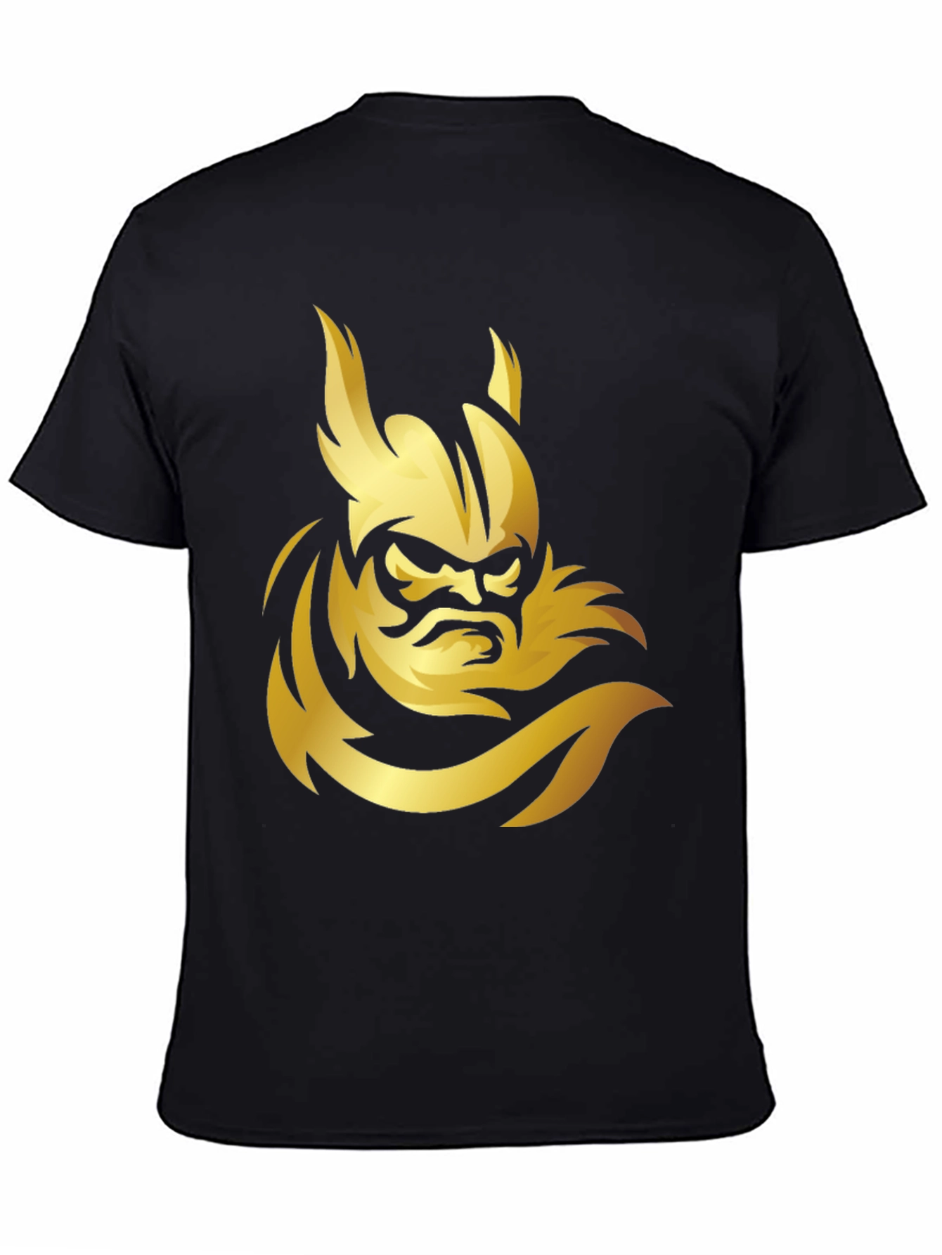 Viking Warrior Graphic Black T-Shirt