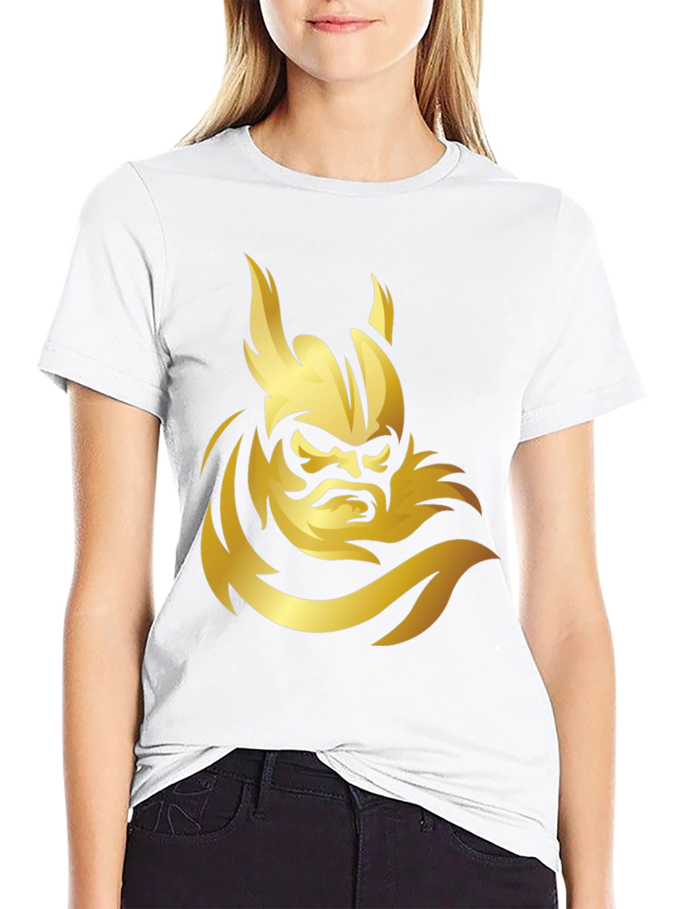 Viking Warrior Graphic Black T-Shirt