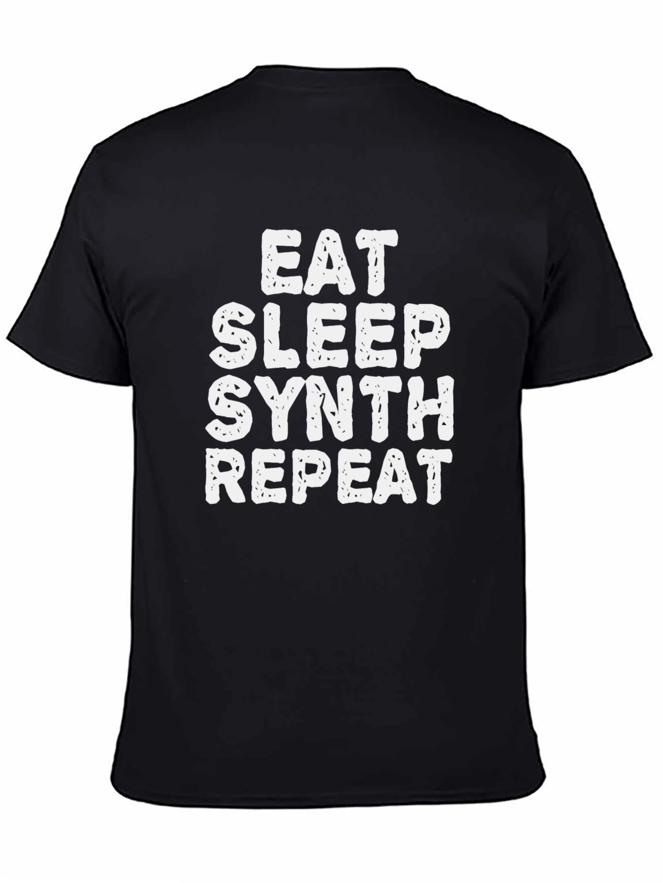 Eat Sleep Synth Repeat Black T-Shirt