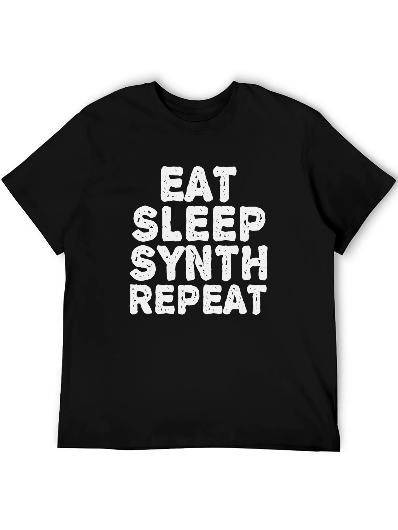 Eat Sleep Synth Repeat Black T-Shirt