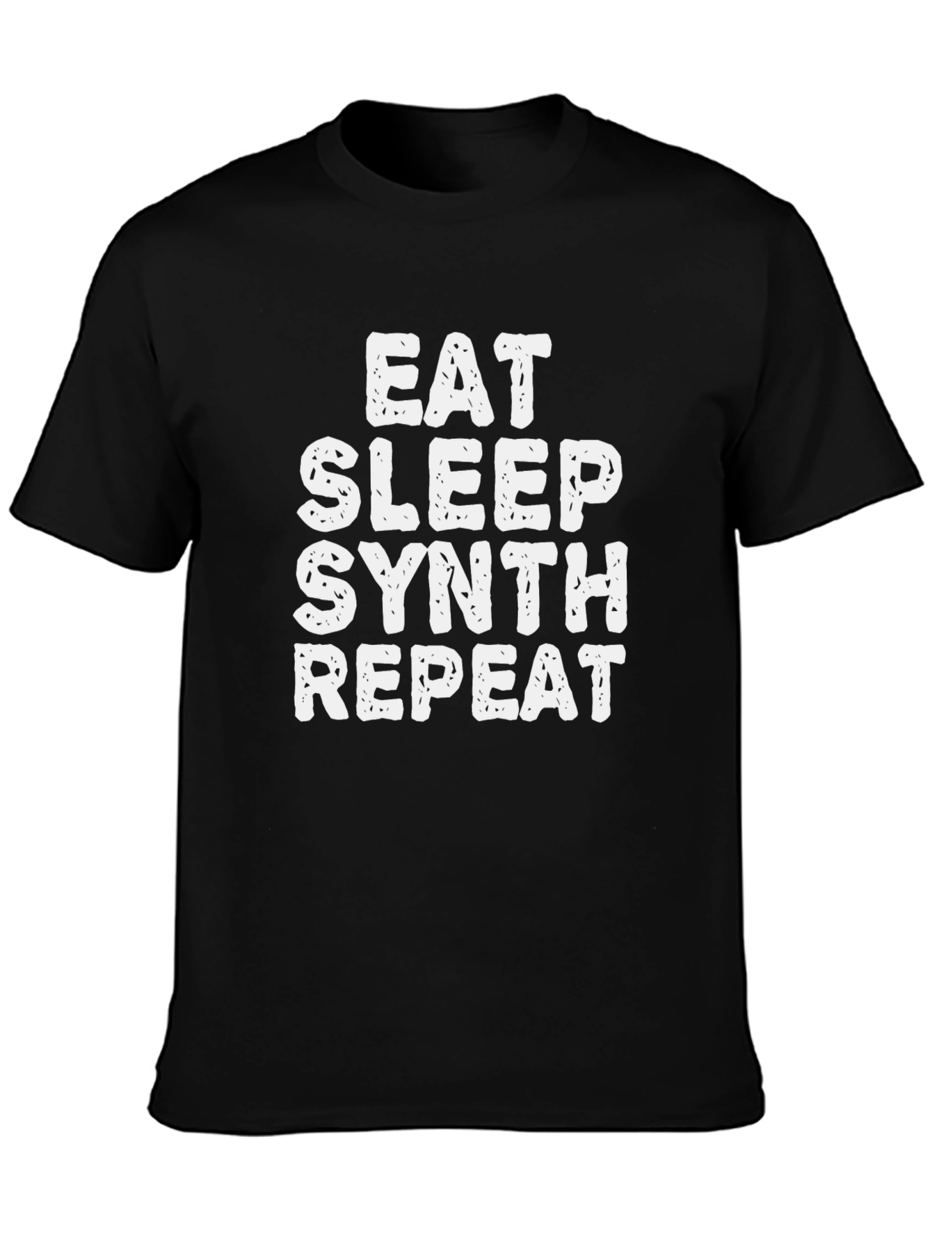 Eat Sleep Synth Repeat Black T-Shirt