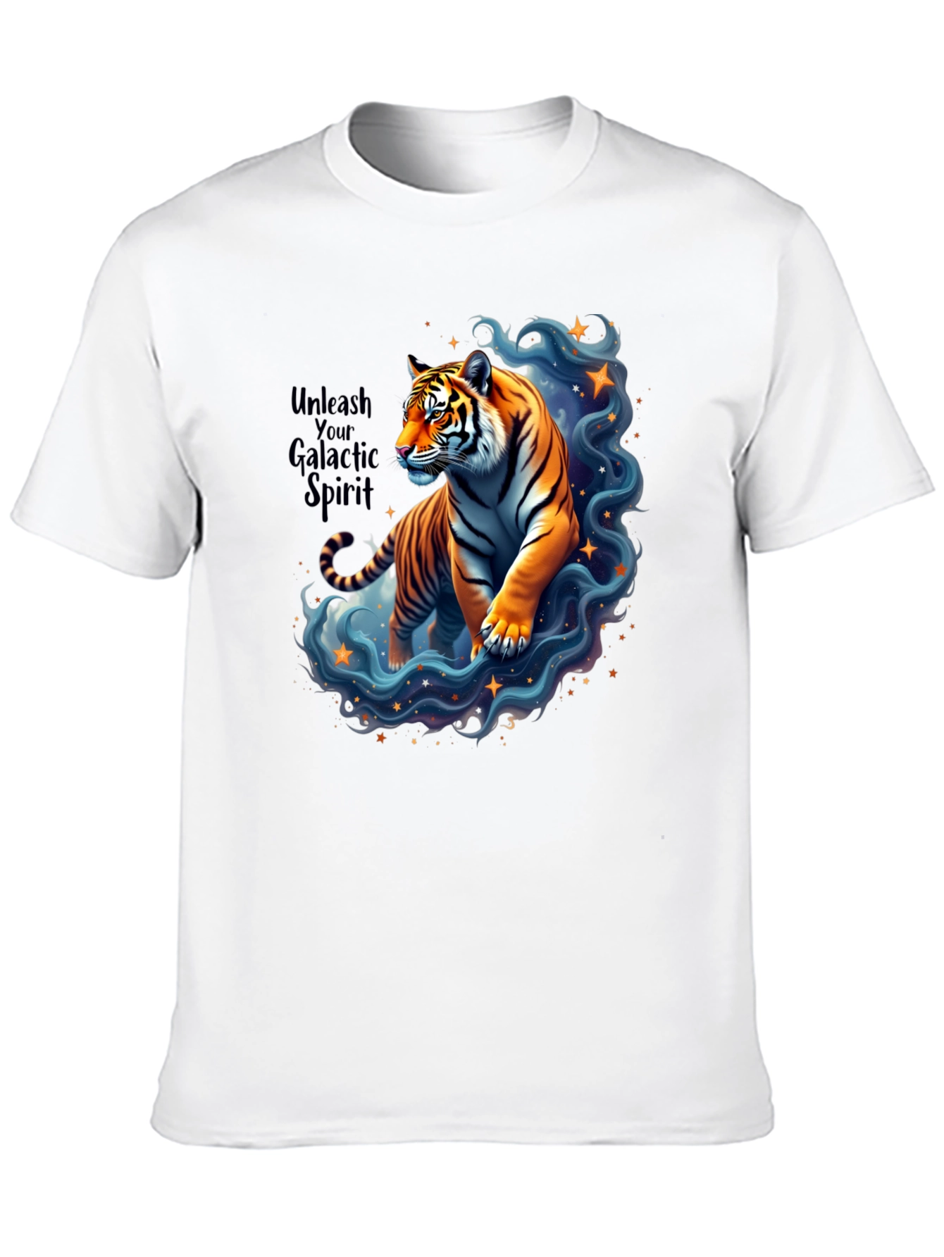 Unleash Your Galactic Spirit Tiger T-Shirt