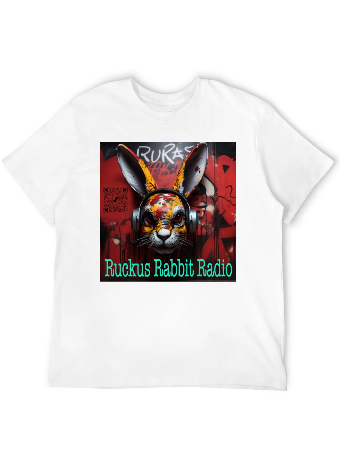 Ruckus Rabbit Radio Graphic Tee