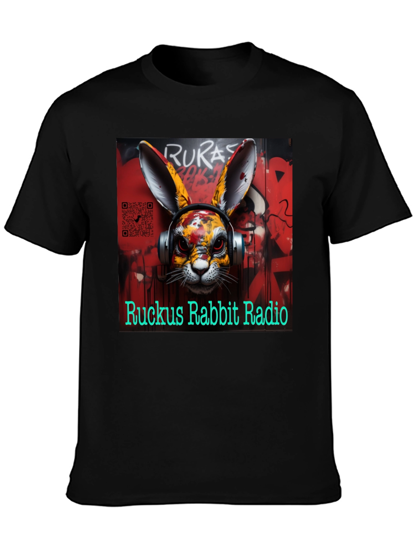 Ruckus Rabbit Radio Graphic Tee