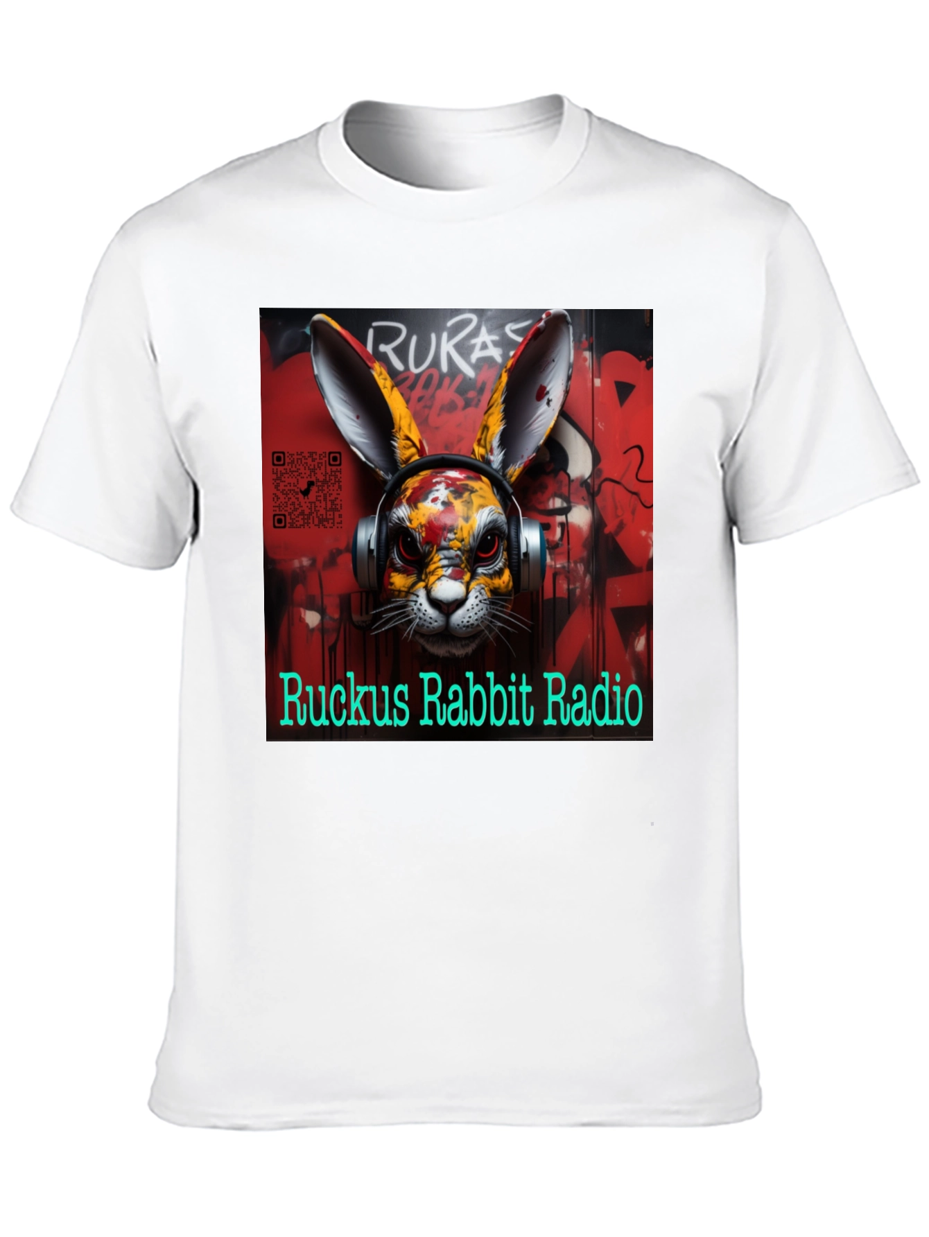 Ruckus Rabbit Radio Graphic Tee