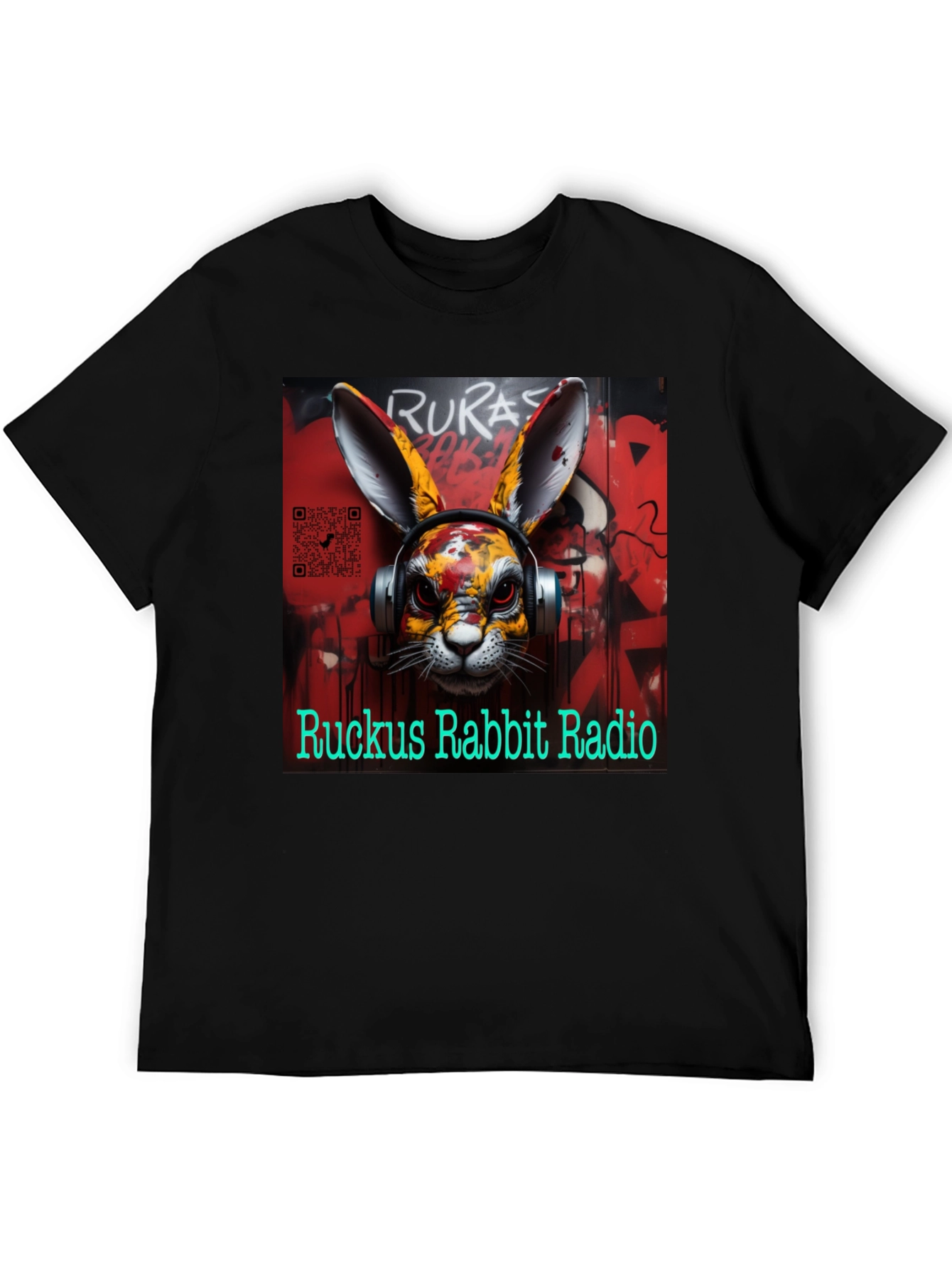 Ruckus Rabbit Radio Graphic Tee