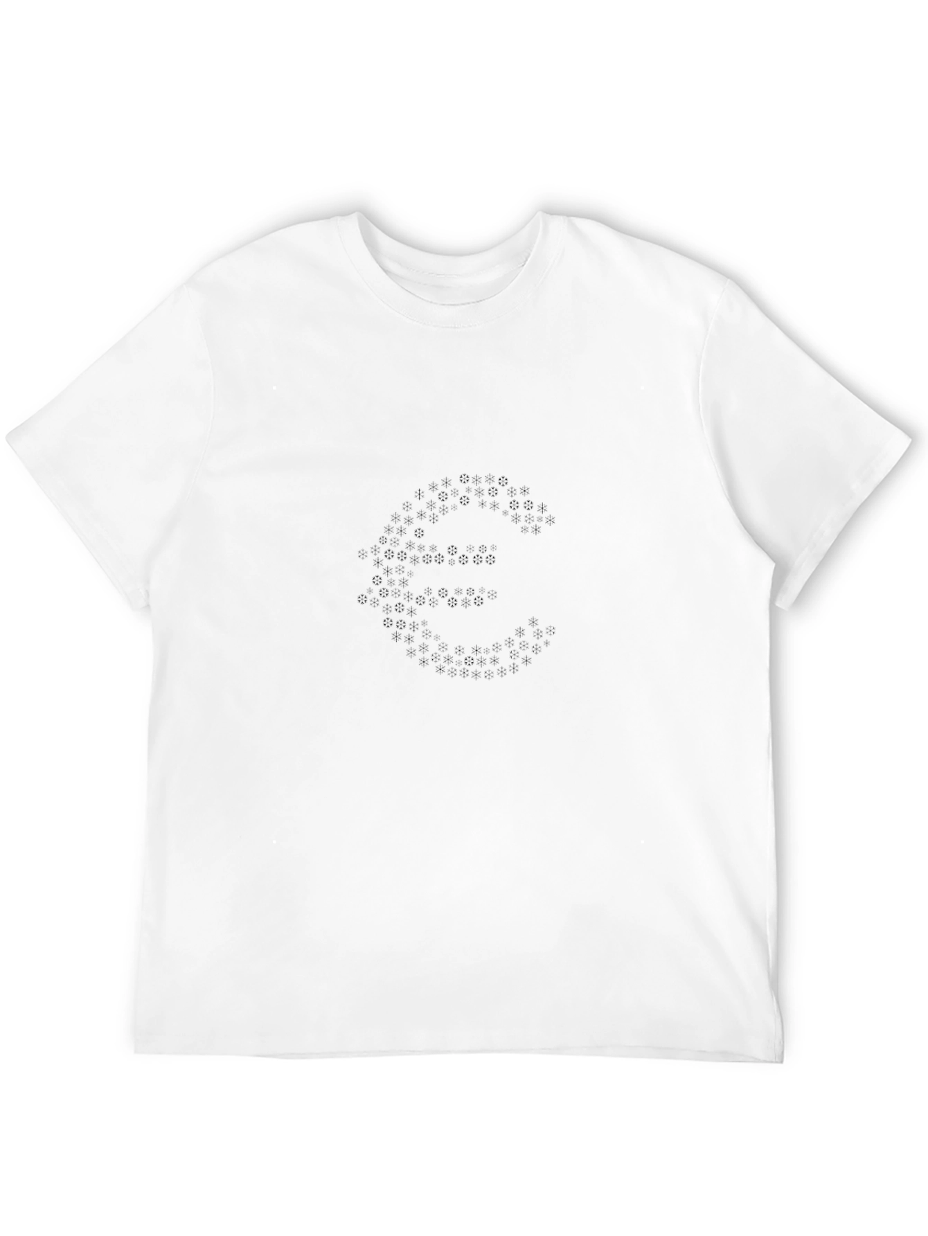 Black Graphic Tee - Euro Symbol - Casual Style