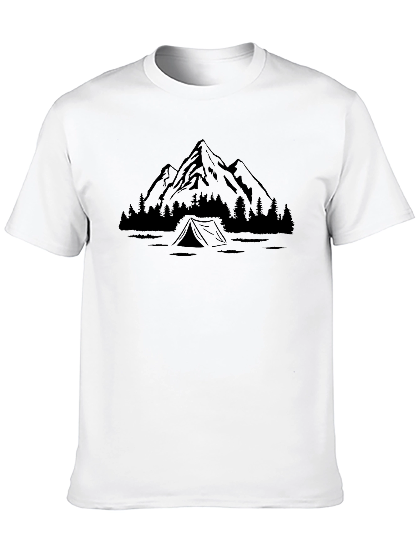 Mountain & Tent Graphic Tee - Adventure Ready