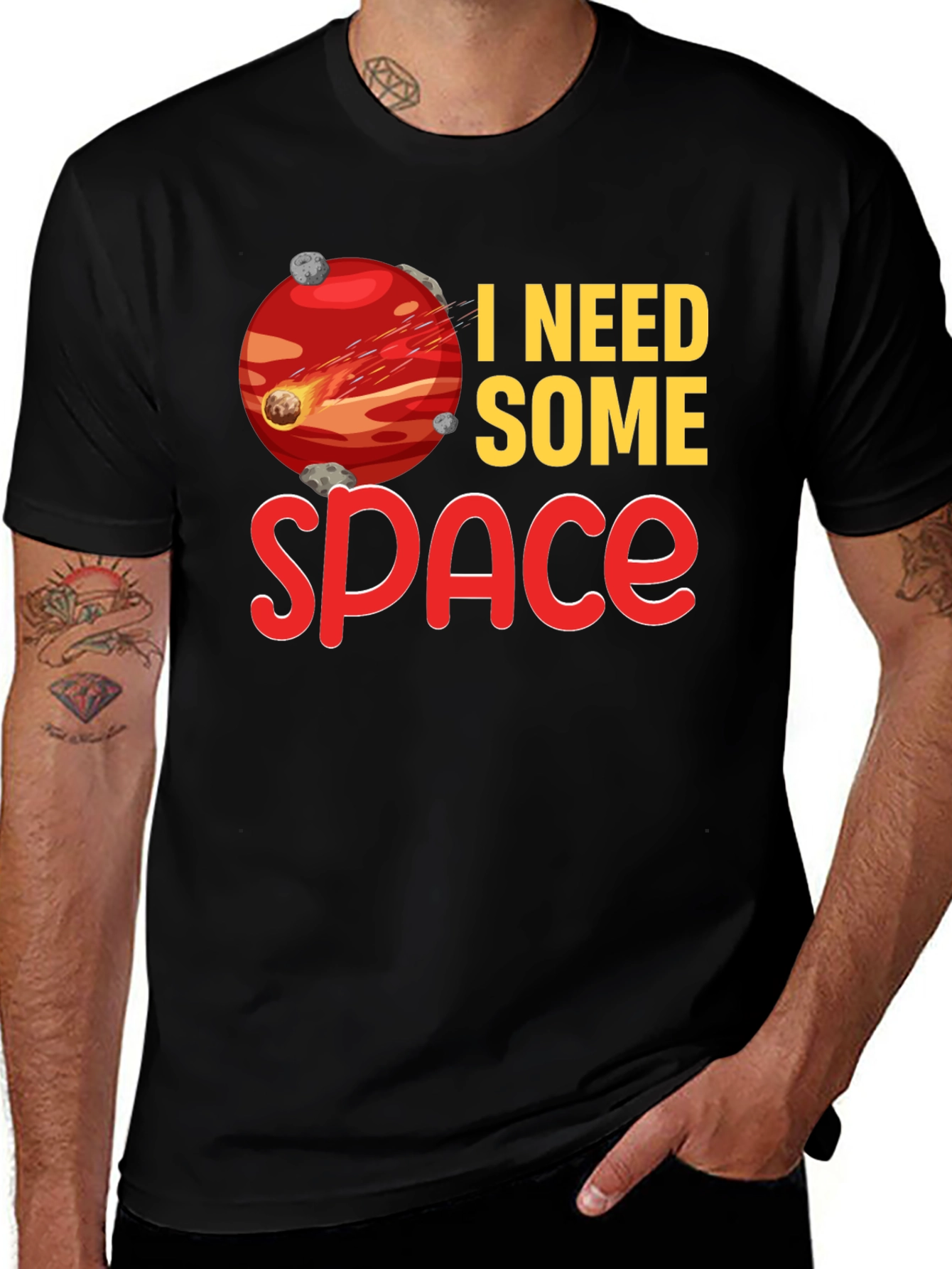 I Need Some Space T-Shirt Planet Graphic Tee