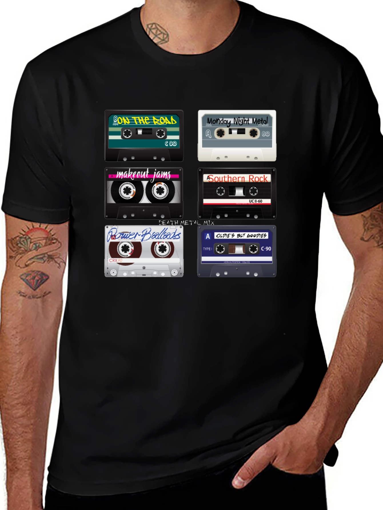 Retro Cassette Tape T-Shirt - Music Lover Tee