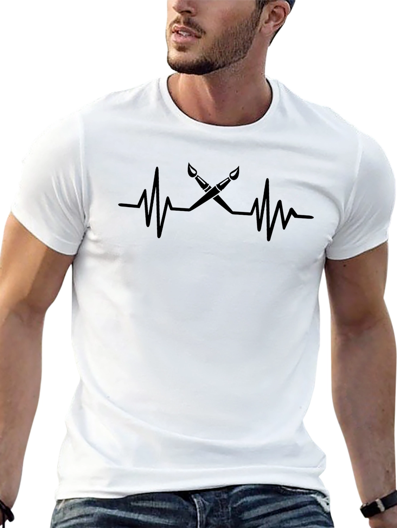 Artist Heartbeat T-Shirt - Painters Pulse Tee