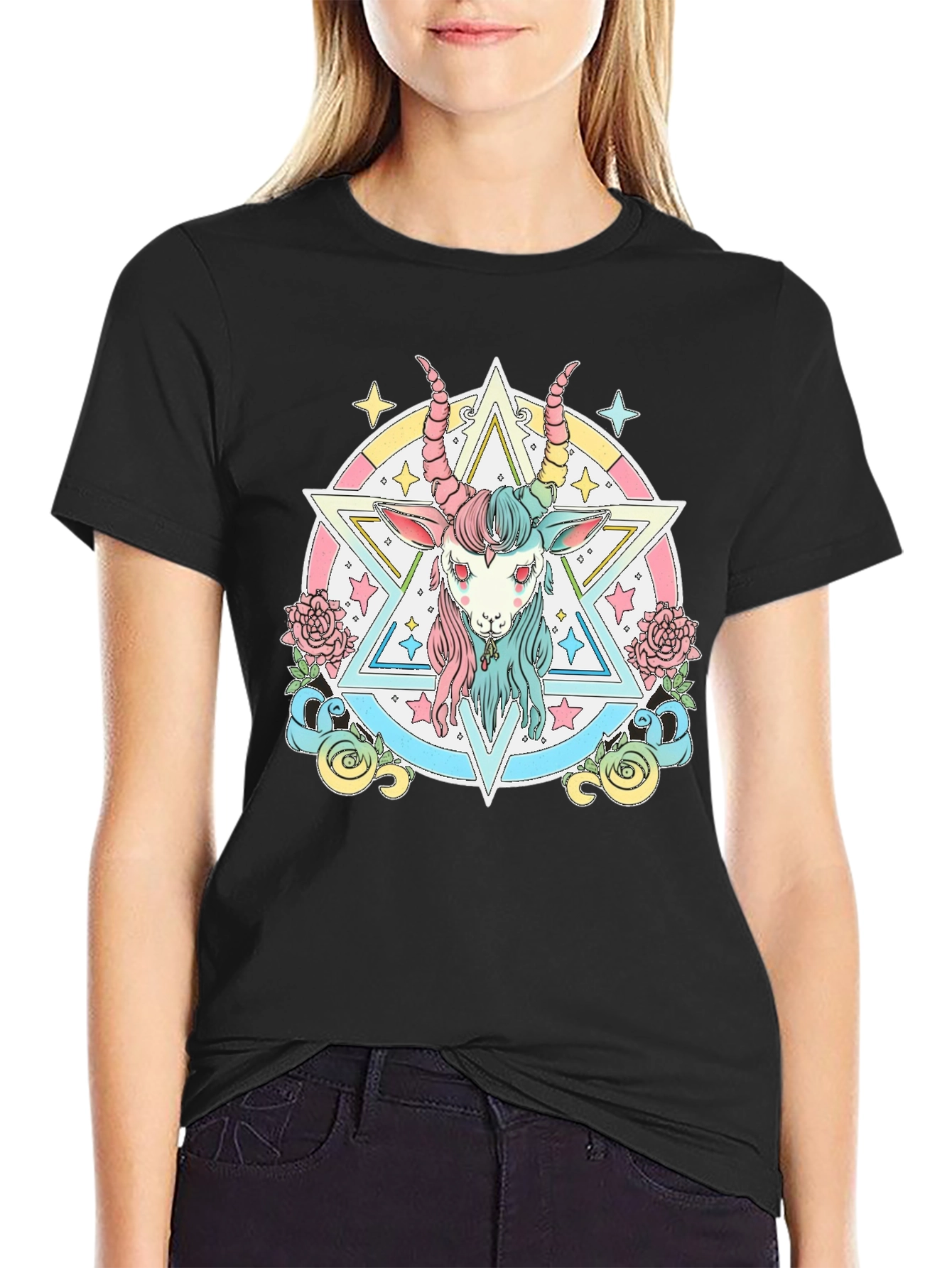 Pastel Goth Goat T-Shirt