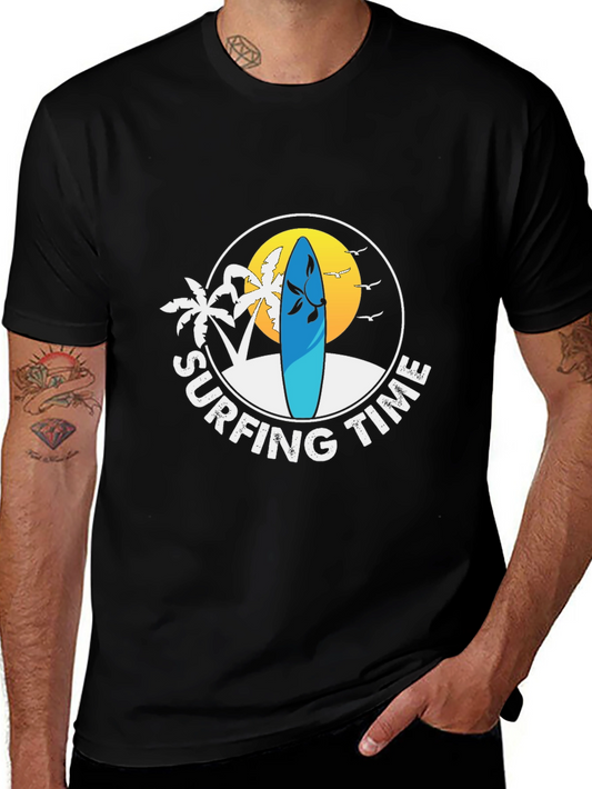 Surfing Time Graphic Tee - Beach Vibes
