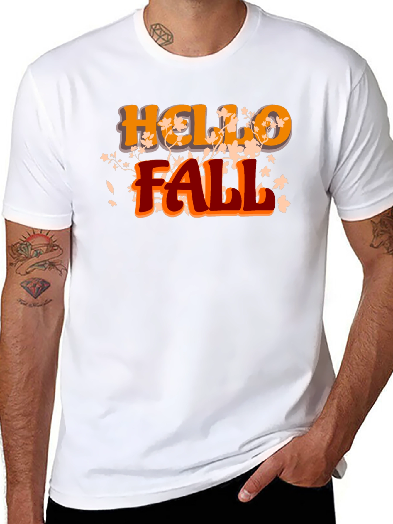 Hello Fall Black Graphic Tee