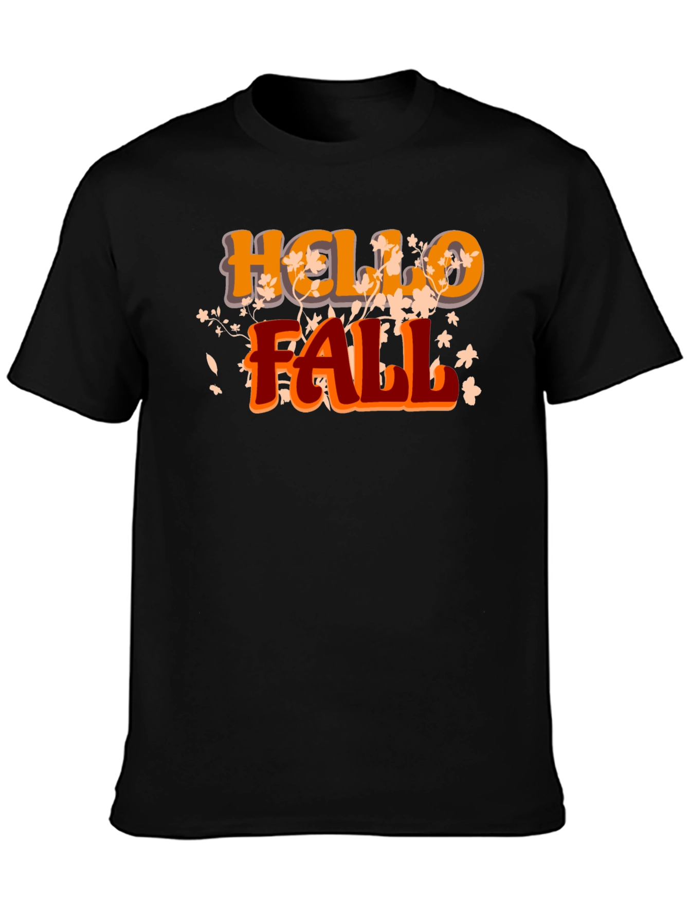 Hello Fall Black Graphic Tee