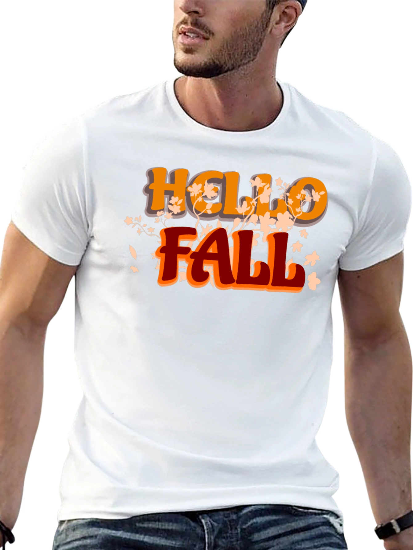Hello Fall Black Graphic Tee