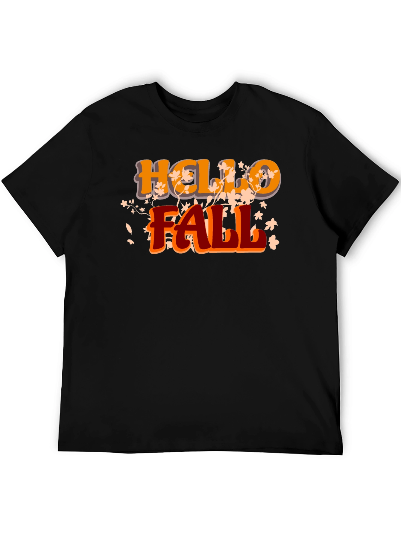 Hello Fall Black Graphic Tee