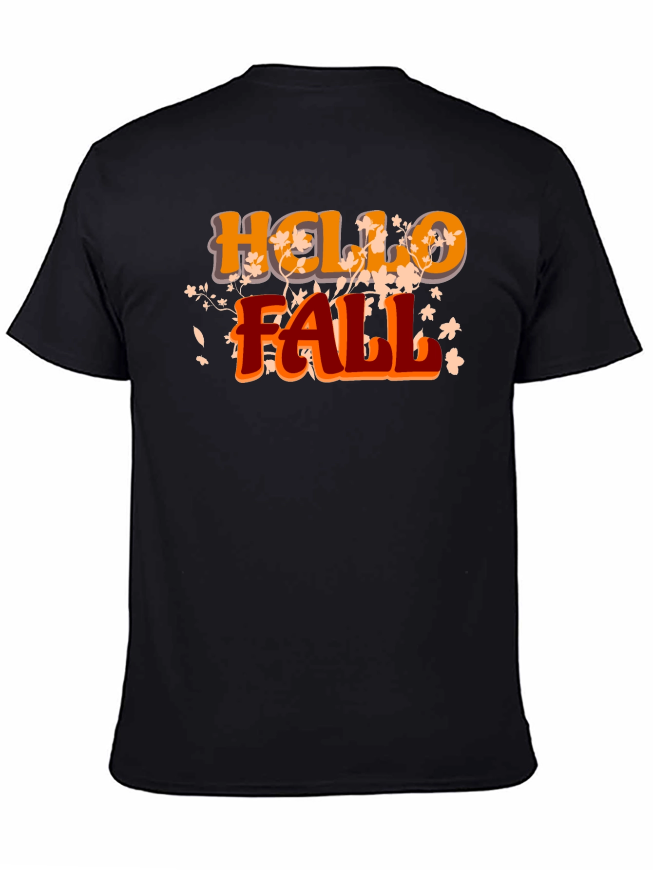 Hello Fall Black Graphic Tee