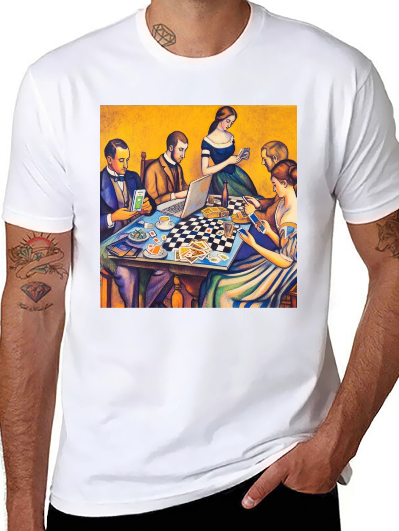 Modern Art Tee: Tech & Tradition T-Shirt