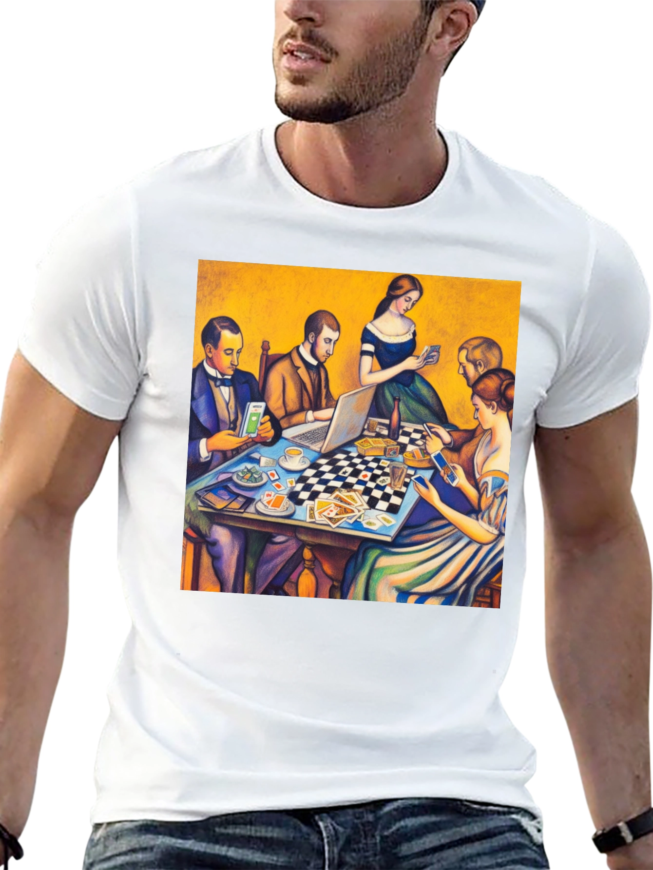 Modern Art Tee: Tech & Tradition T-Shirt
